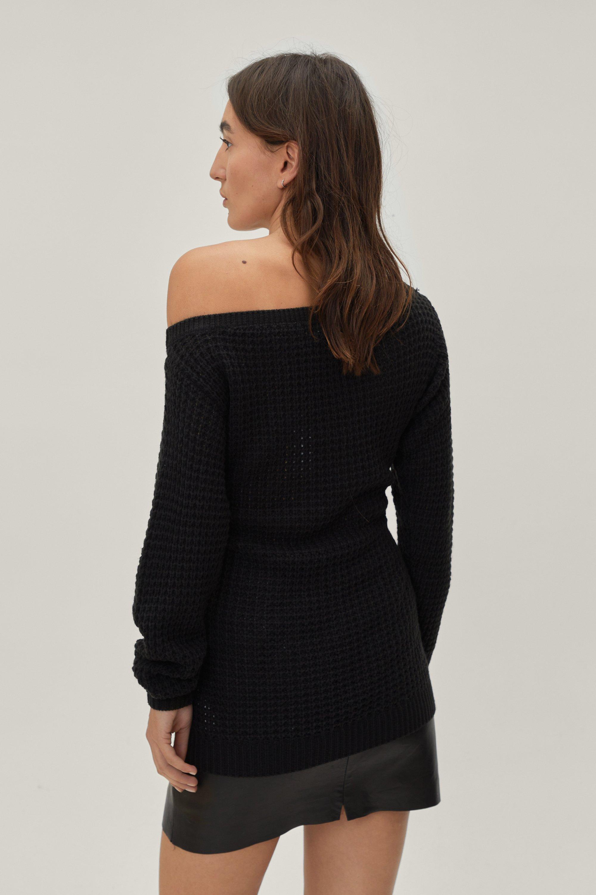 Petite Off the Shoulder Jumper Nasty Gal