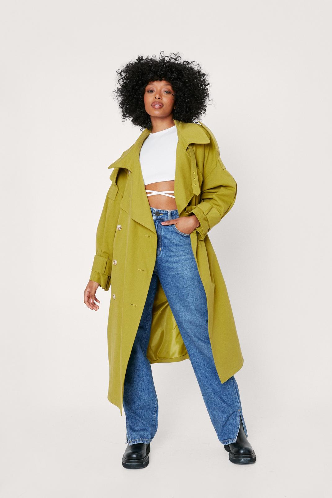 151 Petite Oversized Trench Coat image number 1