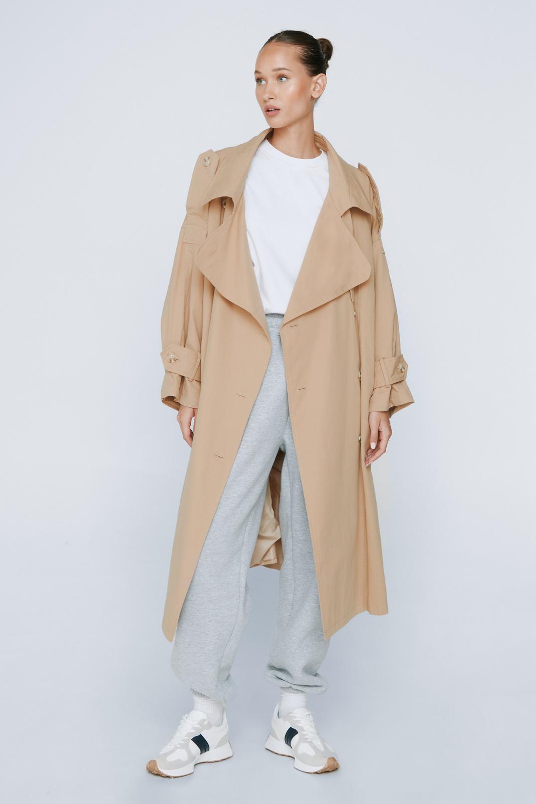 165 Petite Oversized Trench Coat image number 1