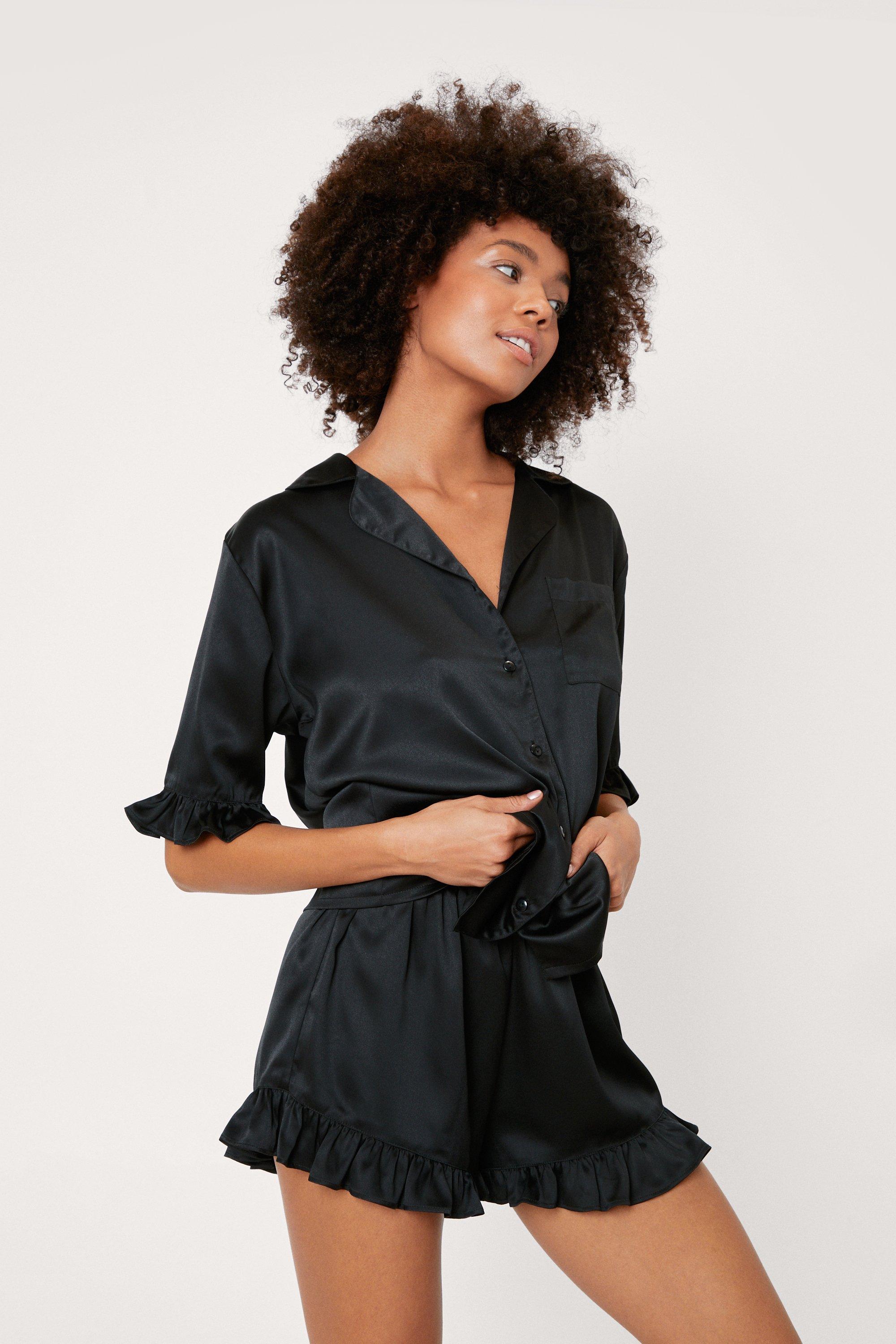 Nasty gal satin pjs hot sale