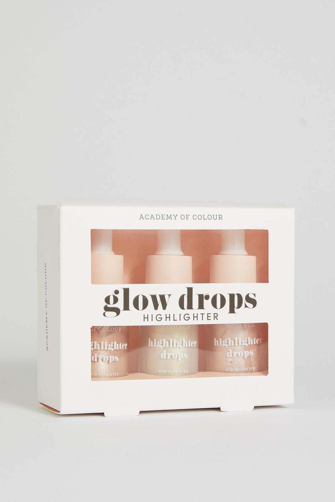 White Academy Of Color Highlighter 3 Pc Glow Drops Set image number 1