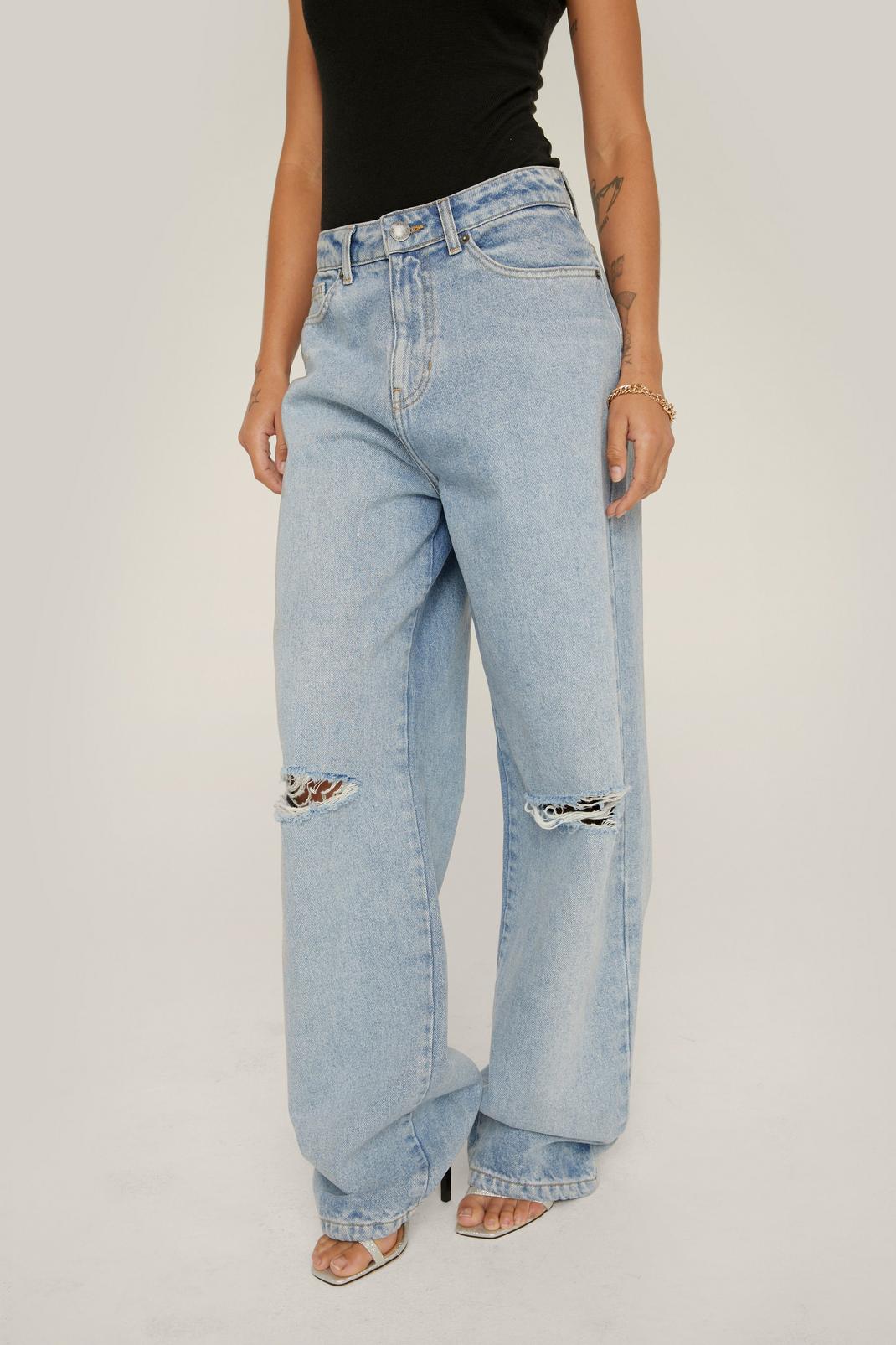 564 Organic Denim Knee Slash Boyfriend Jeans image number 2