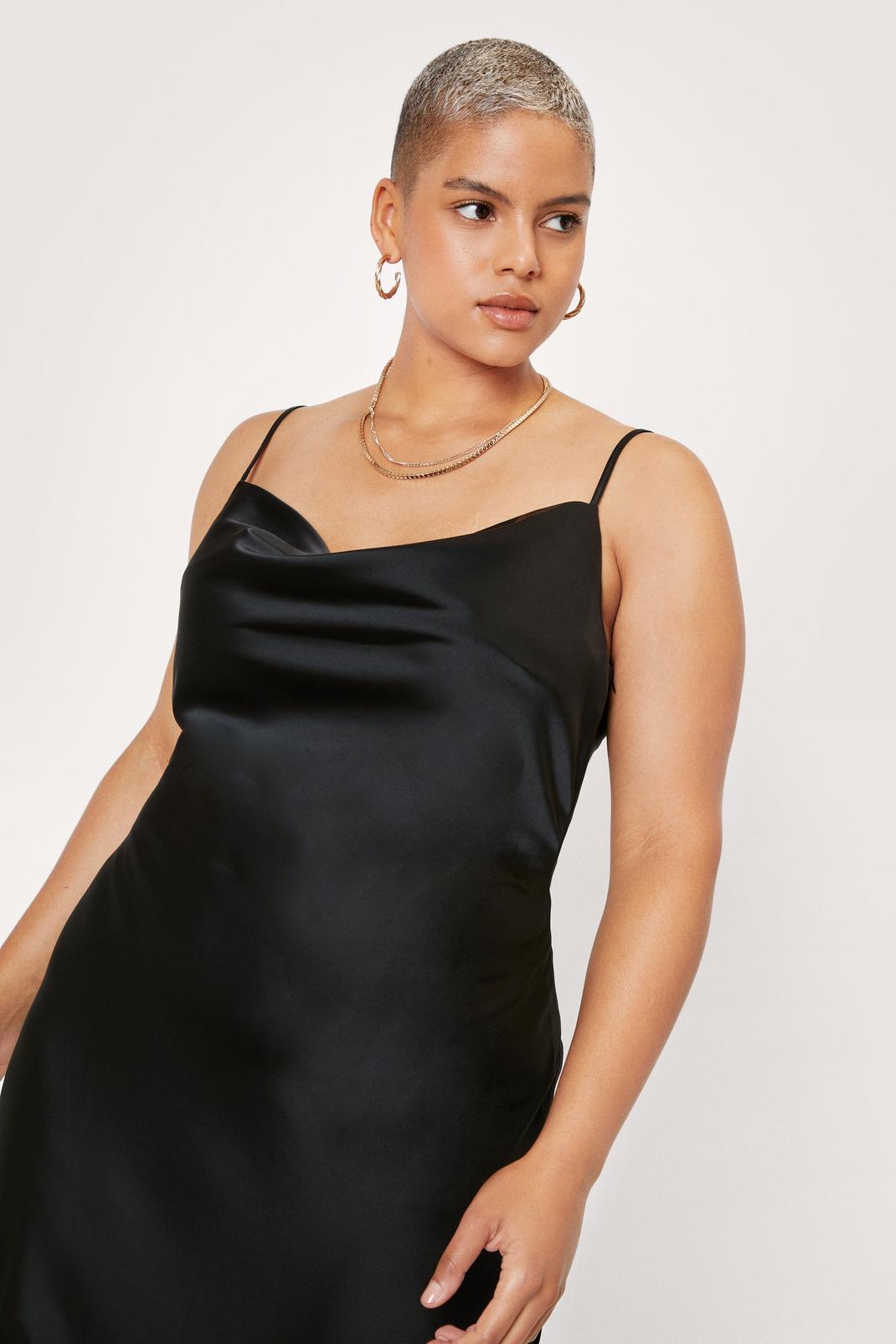 satin midi slip
