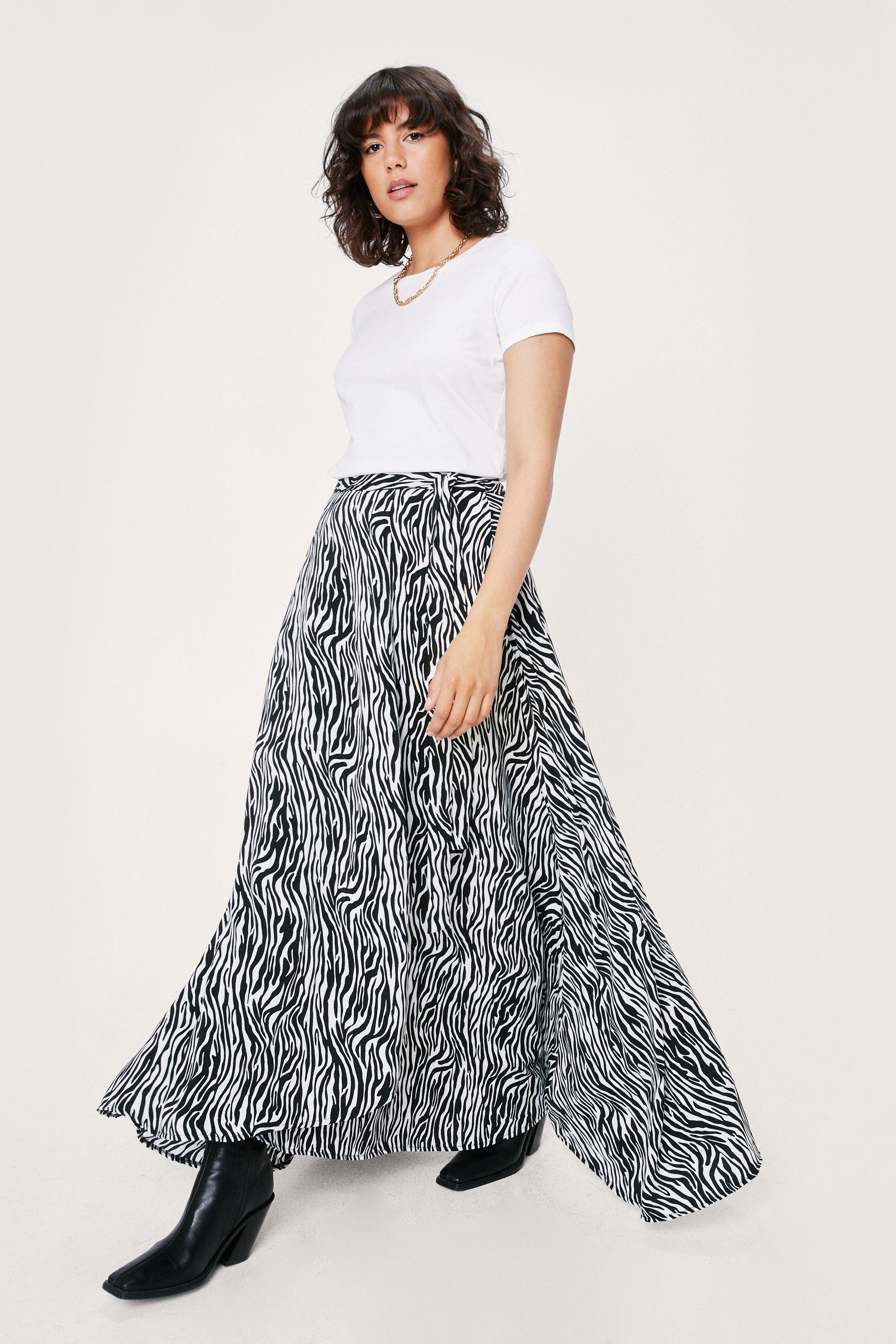 Nasty gal zebra print skirt best sale