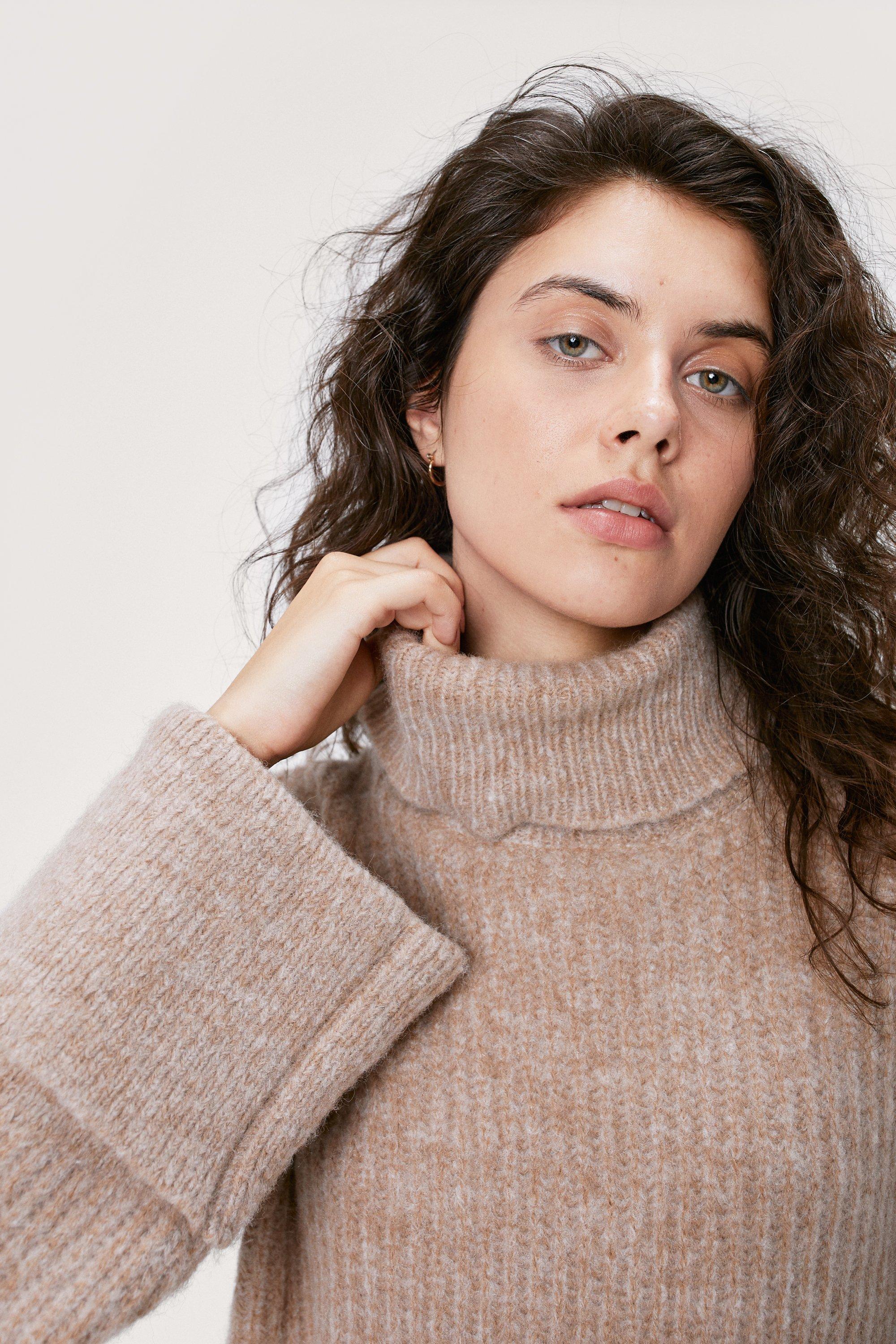 Polo neck deals oversized jumper