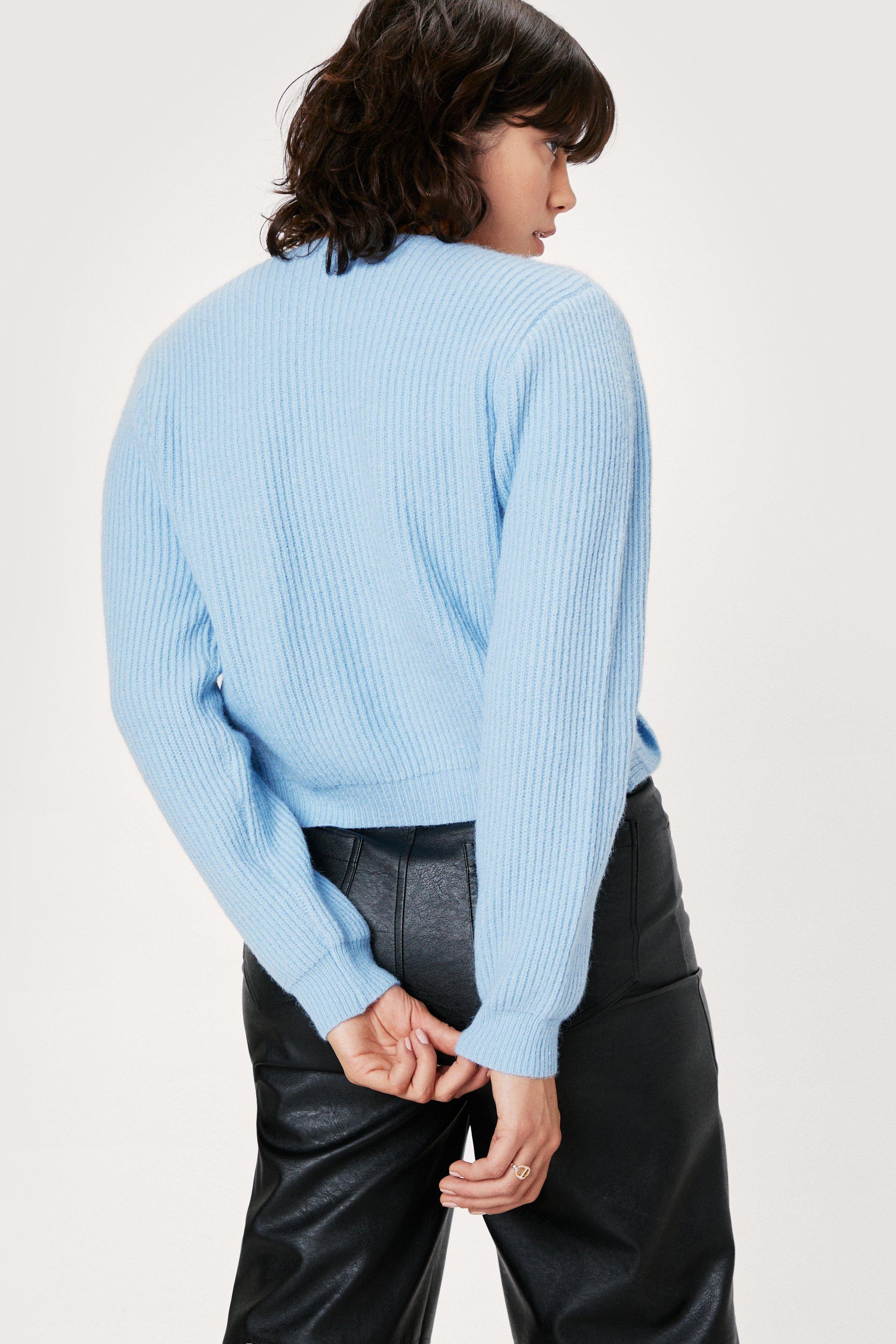 Twist Front Cropped Sweater | Nasty Gal