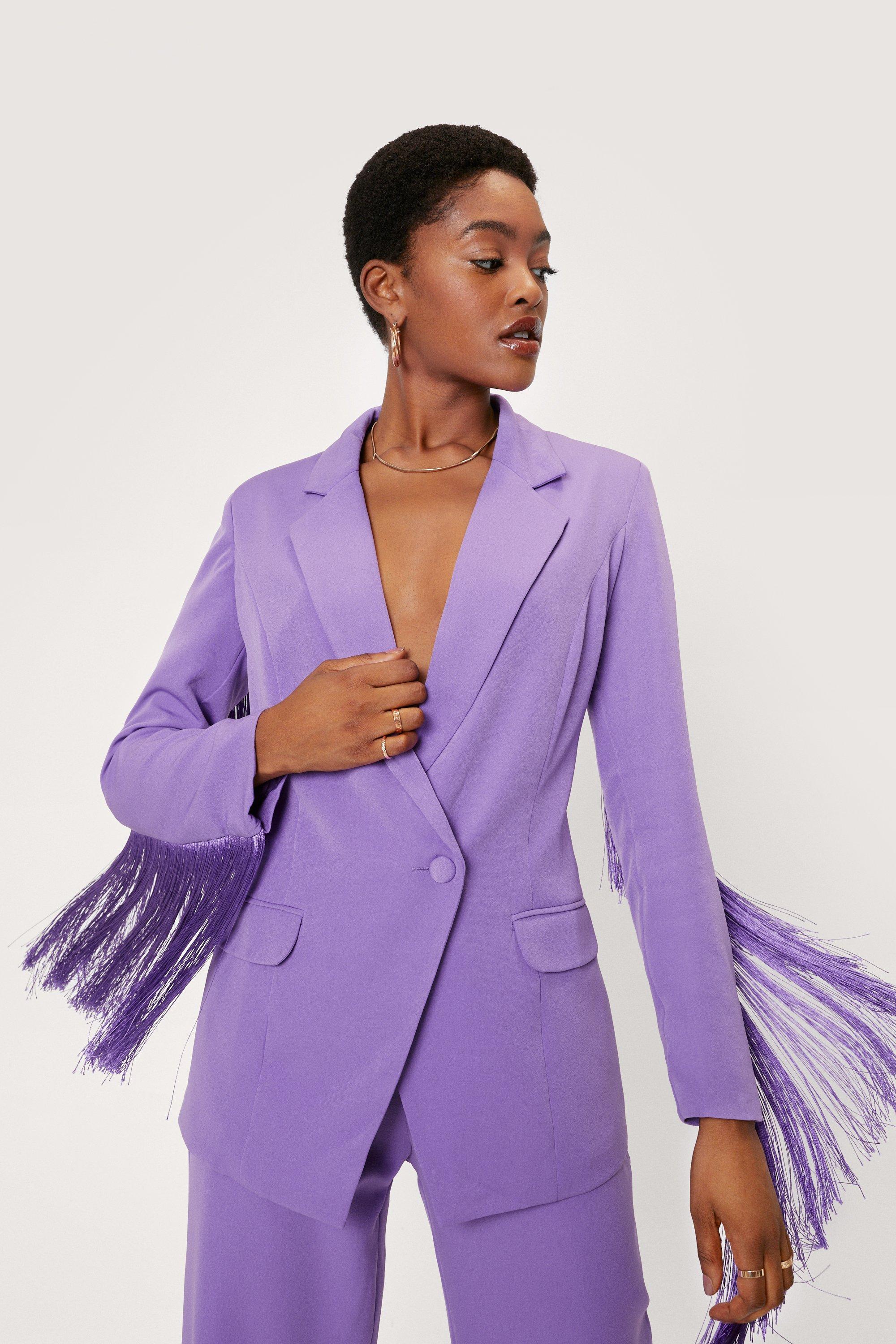 nasty gal purple suit