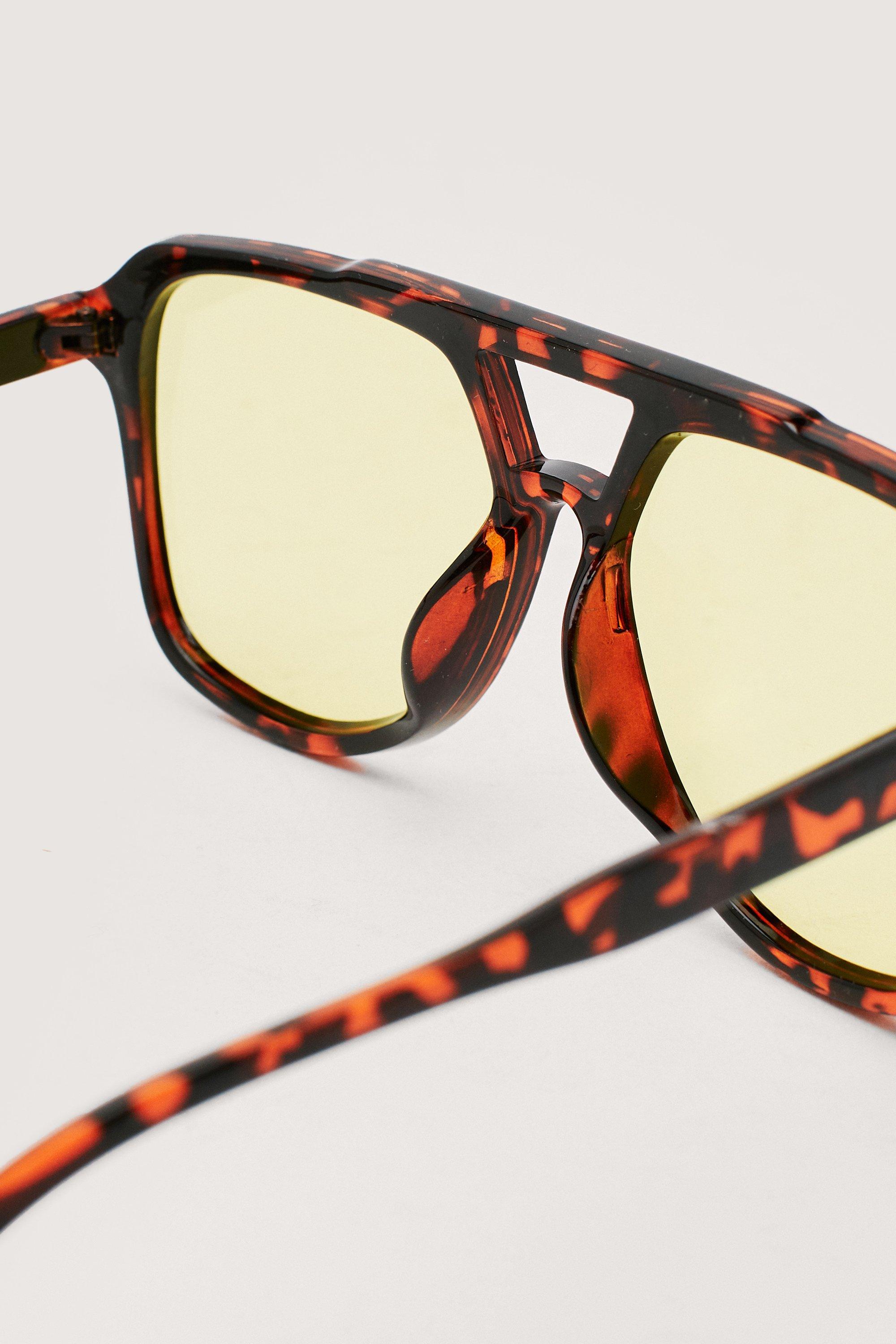 Tortoise shell aviator clearance sunglasses