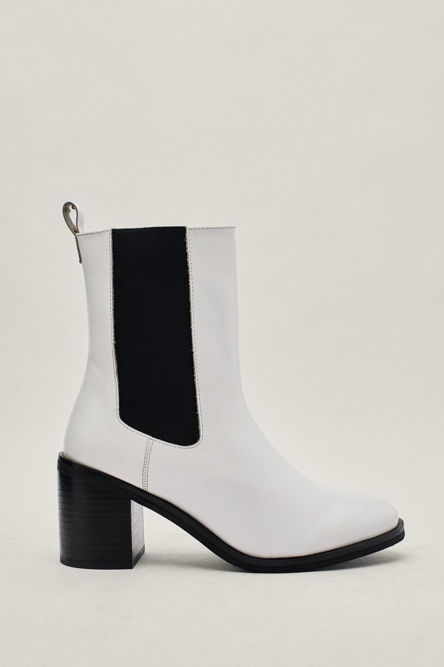 Leather Heeled Chelsea Boots