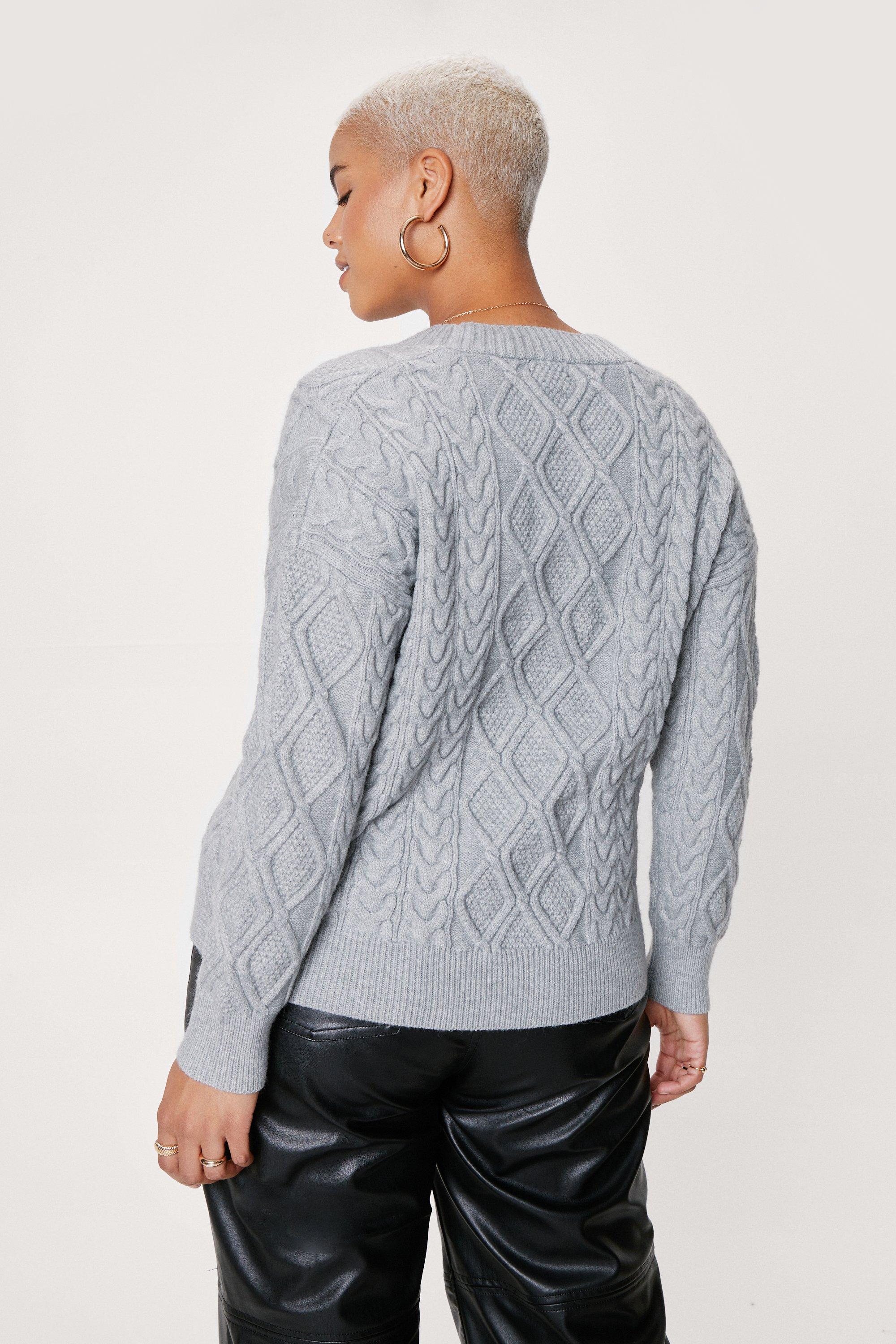 Knitted button hotsell down sweater