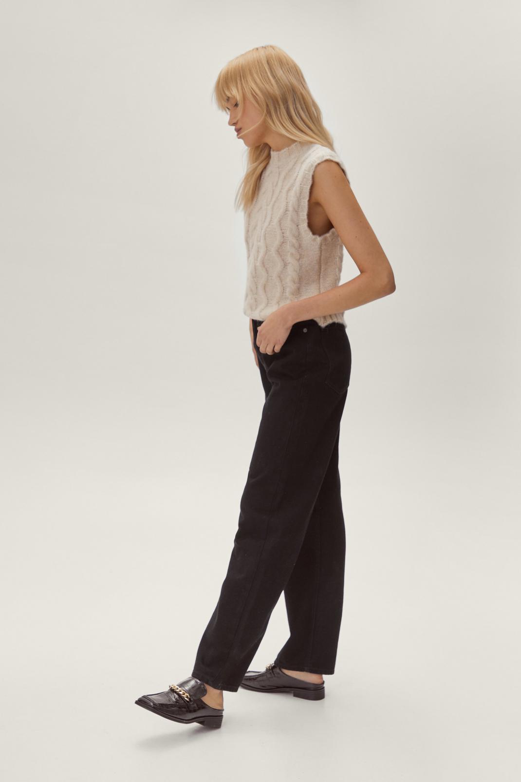 105 Organic High Waisted Straight Leg Jeans image number 2