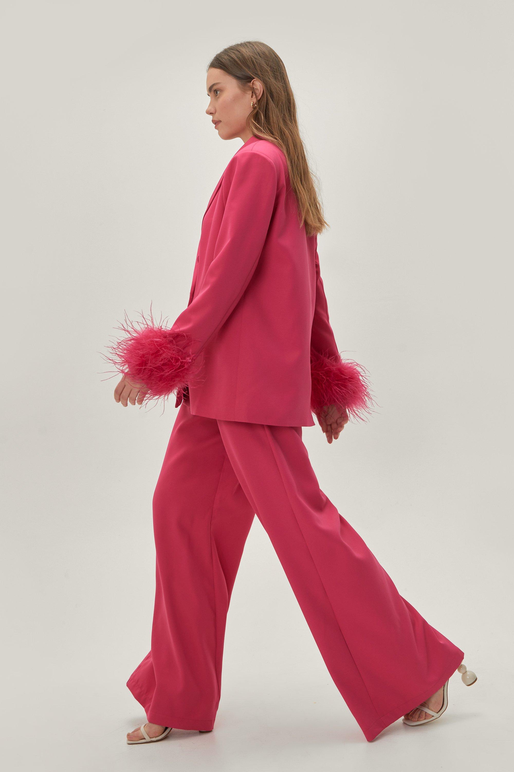 nasty gal pink suit