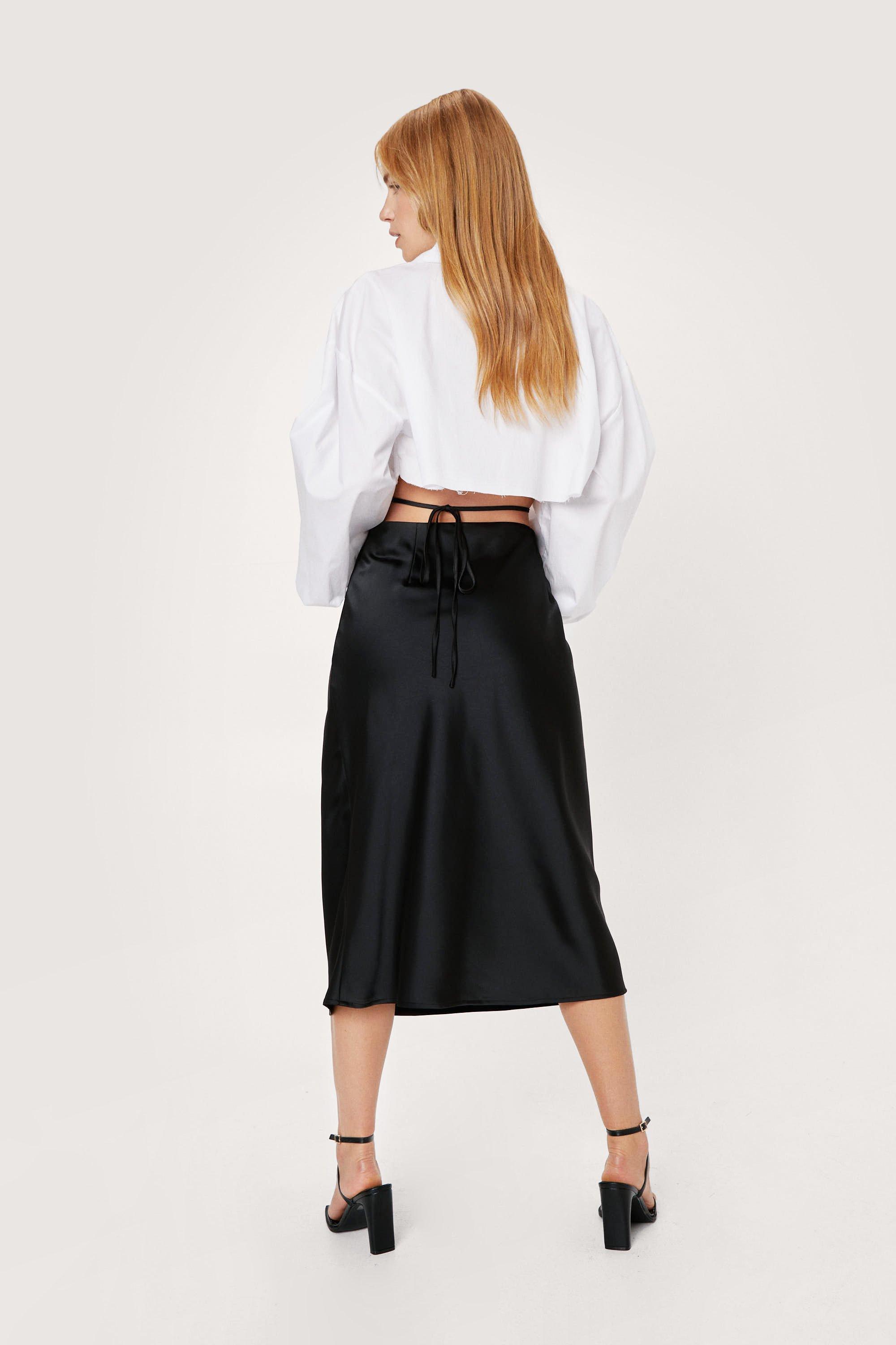 Petite midi shop skirt nasty gal