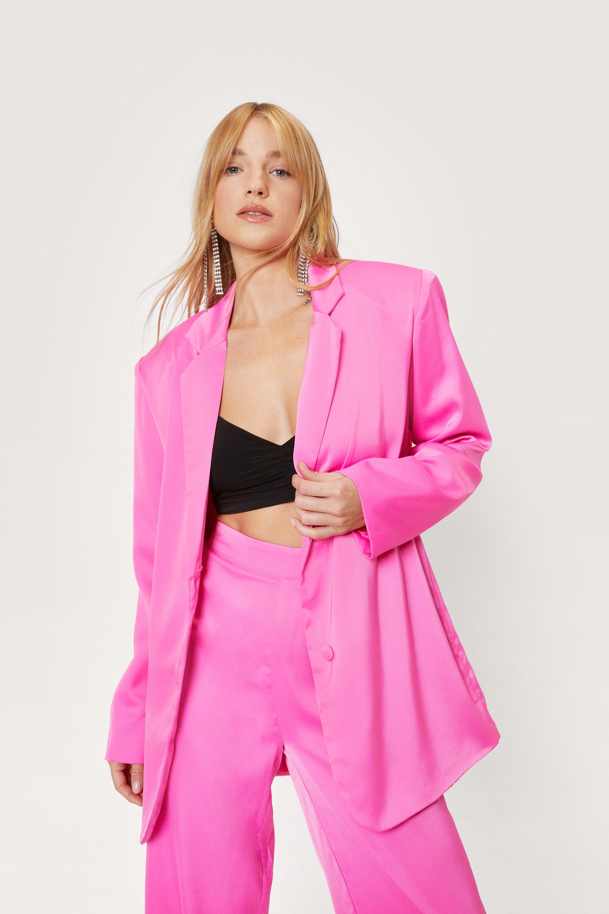 nasty gal pink suit