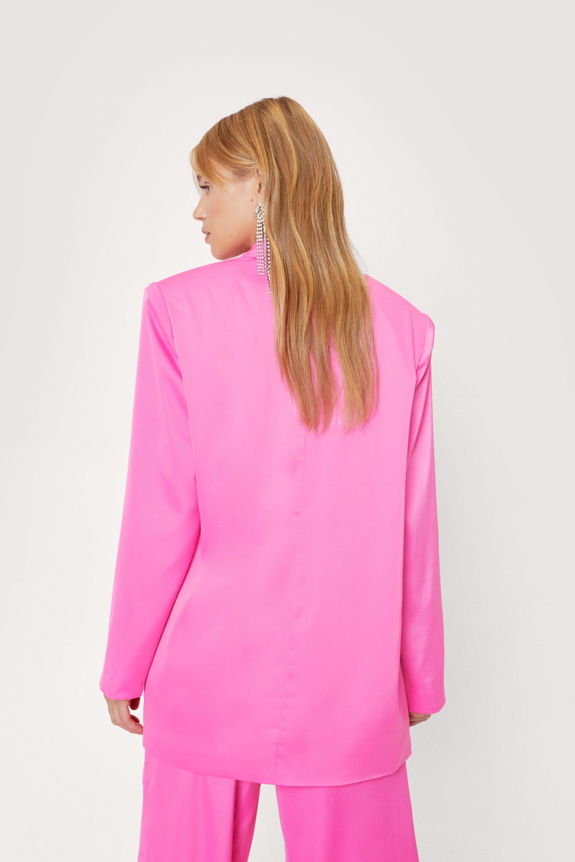 Satin Oversized Blazer