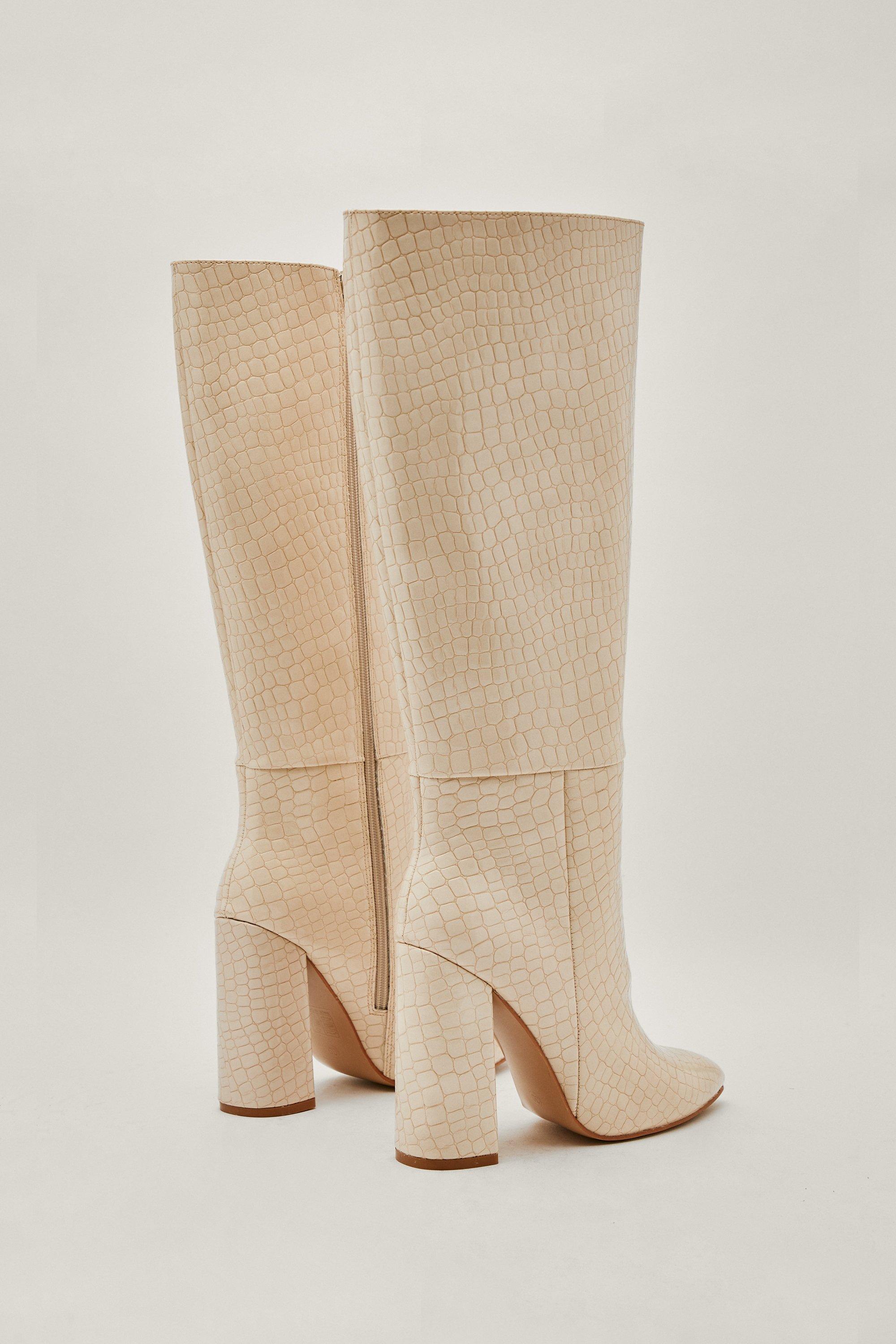 Missguided knee 2025 high boots