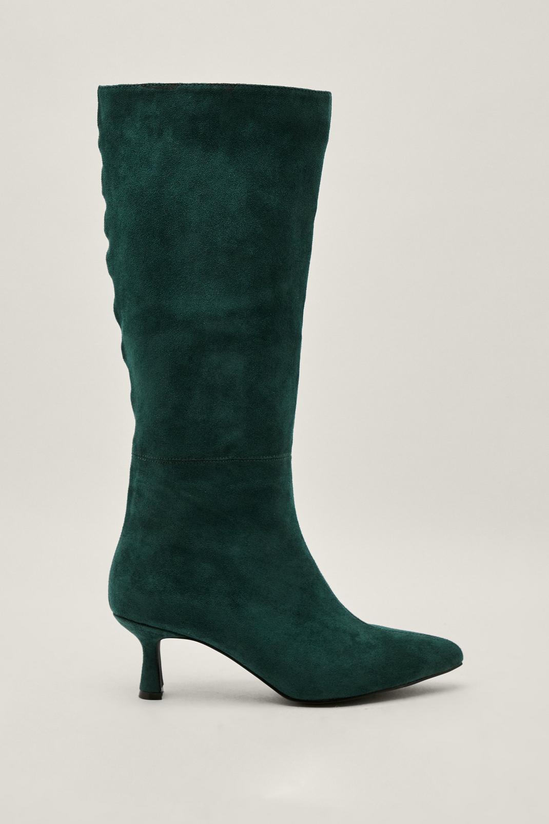 511 Faux Suede Pointed Knee High Boots image number 2