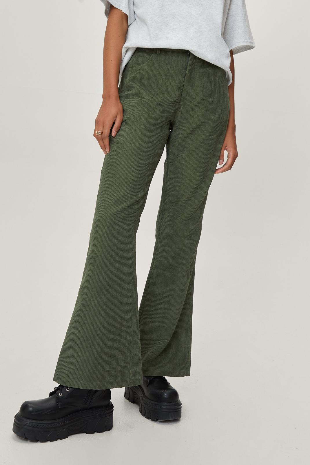 151 Petite Corduroy High Waisted Flared Pants image number 2