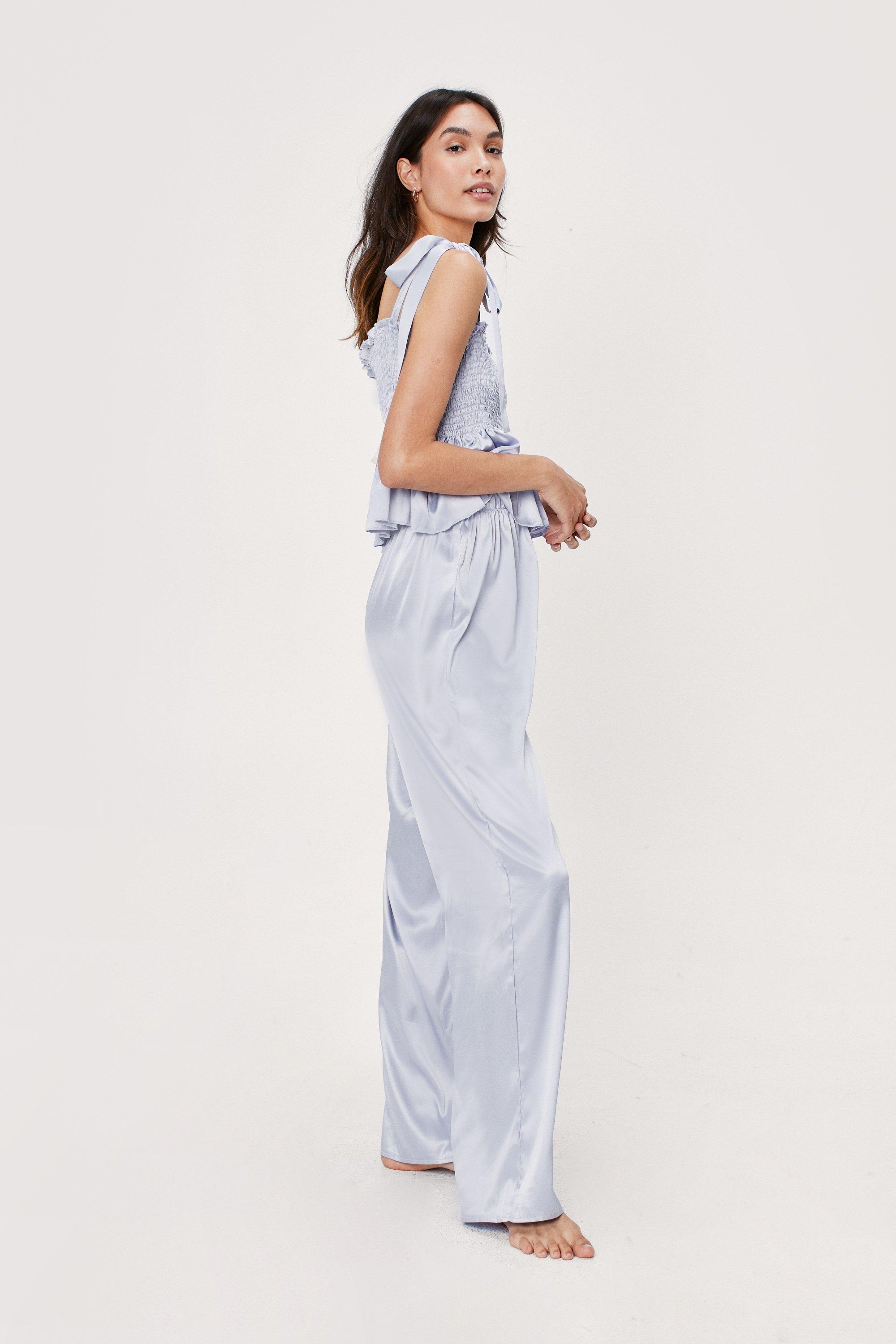 Galleria Women's Satin Pajama Pants Renoir Woman with a Parasol, Medium