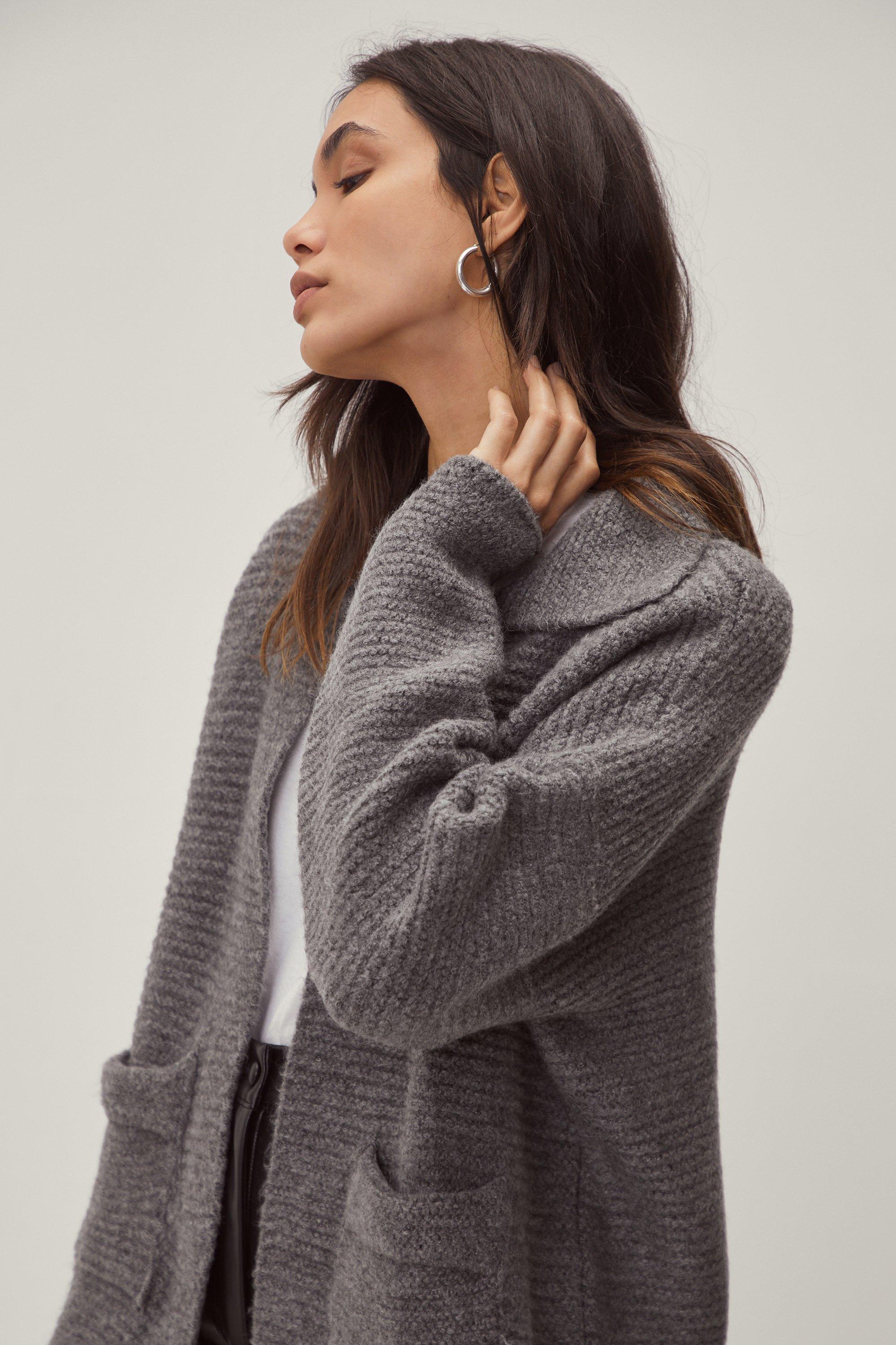 Grey 2025 slouchy cardigan