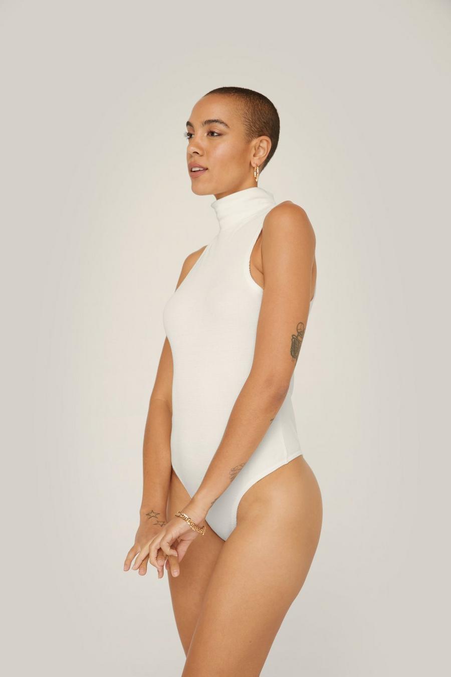 Recycled Ribbed Racerback Bodysuit