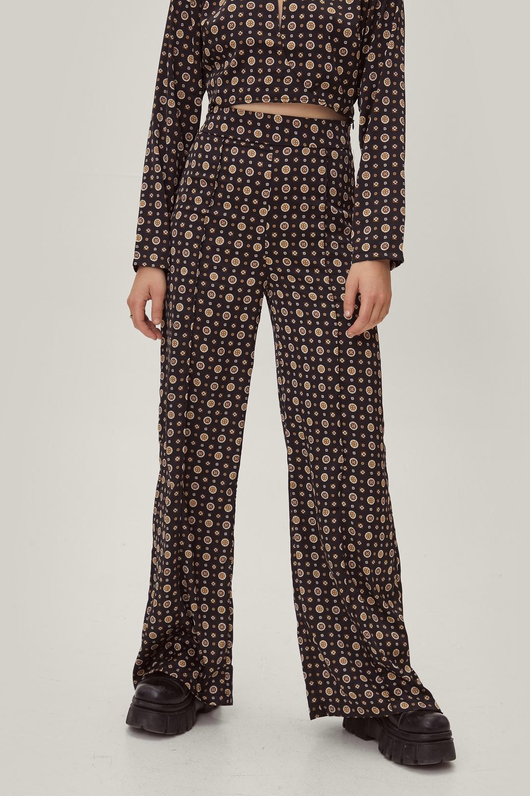 105 Petite Printed Wide Leg Trousers image number 2