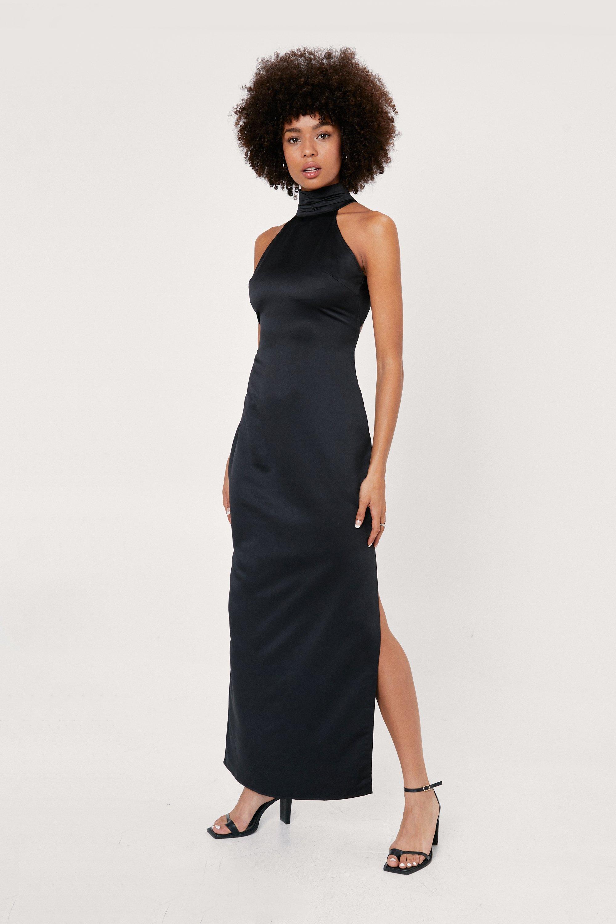 Robe longue best sale col haut