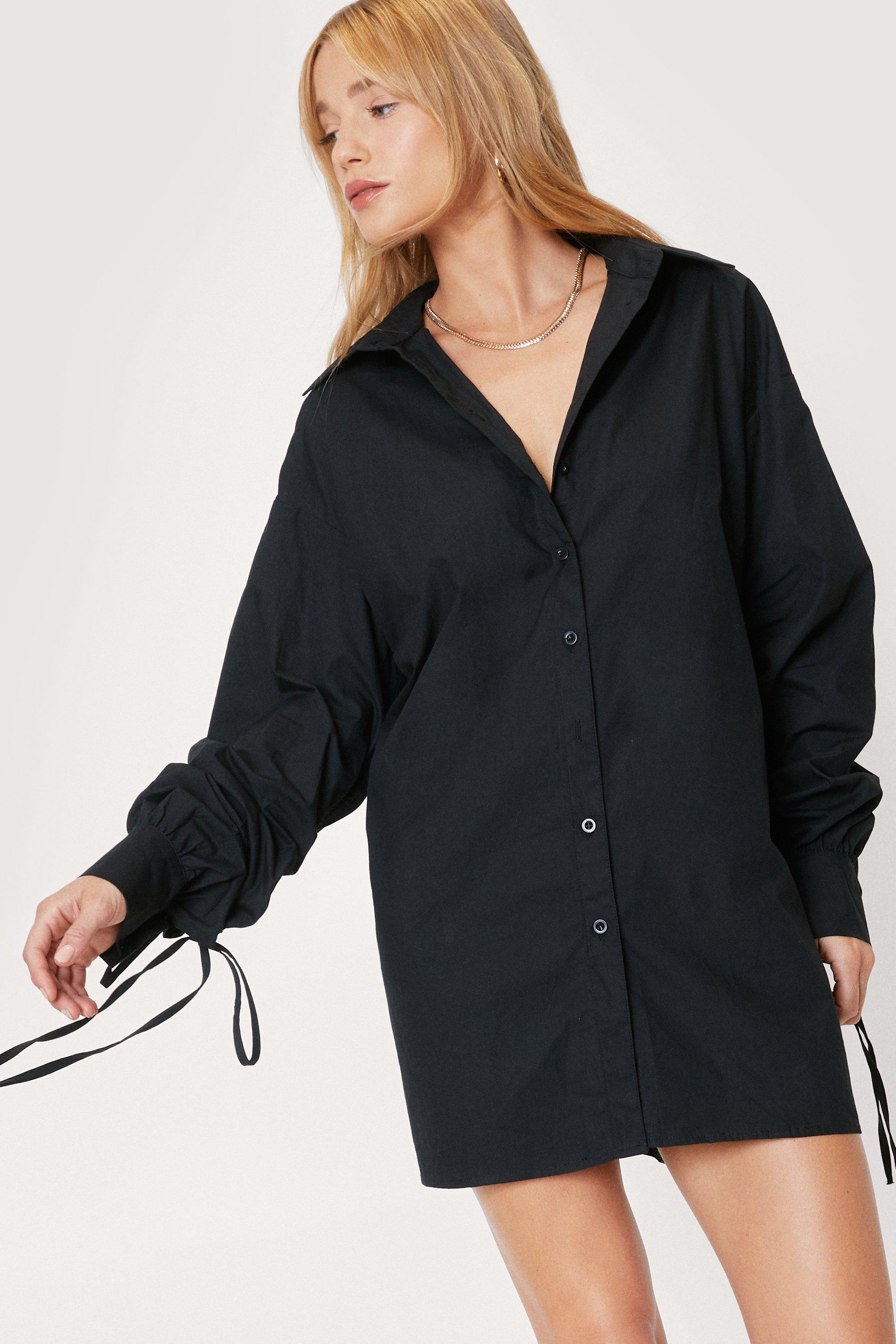 Petite oversized best sale shirt dress