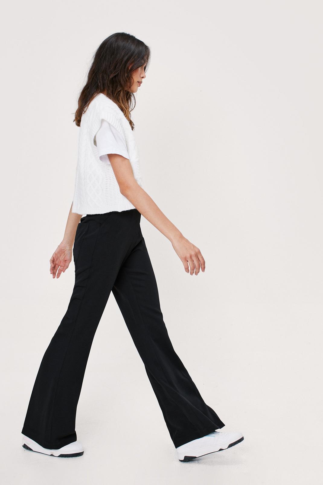 105 Tailored High Waisted Flared Trousers image number 2