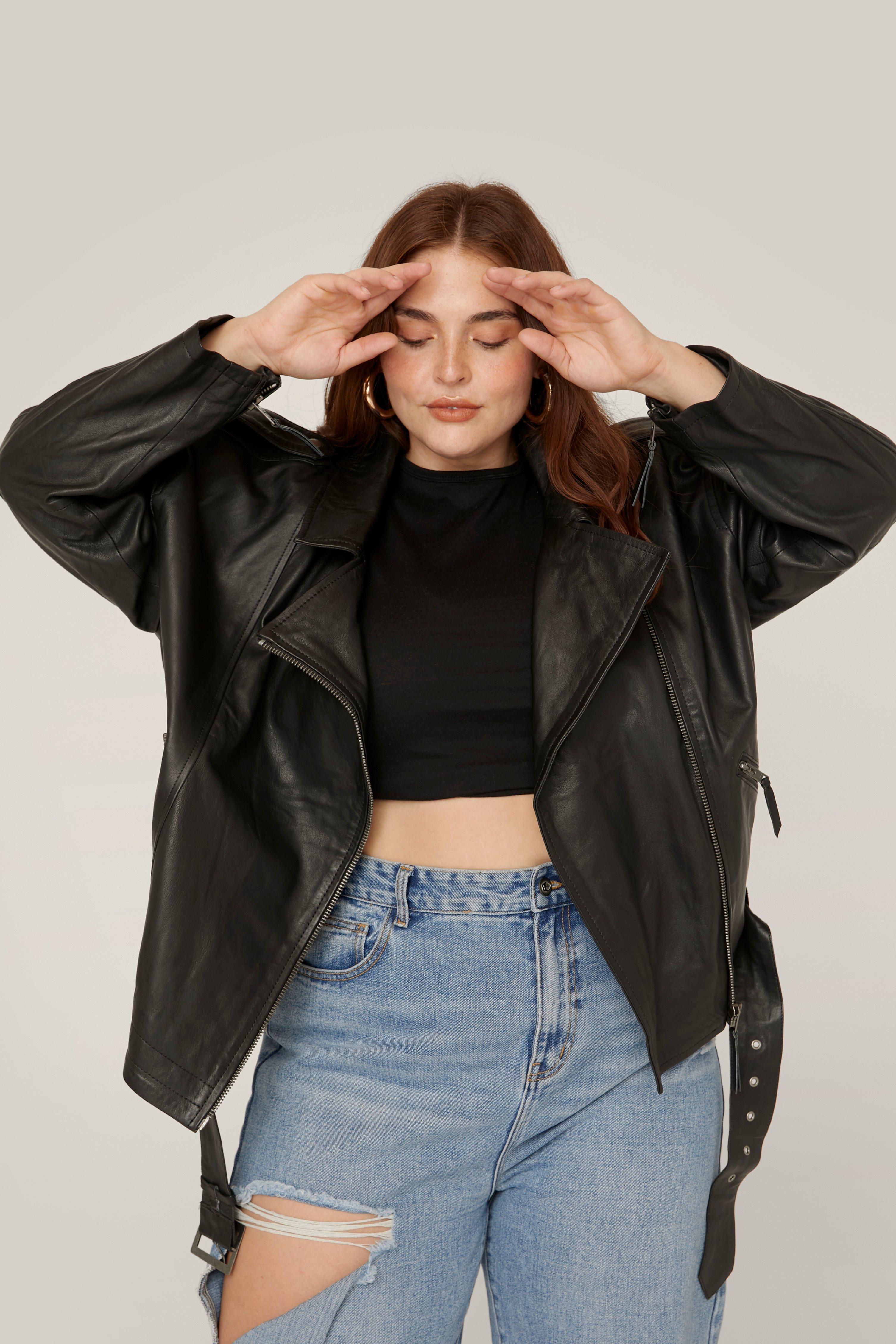 nastygal leather jacket