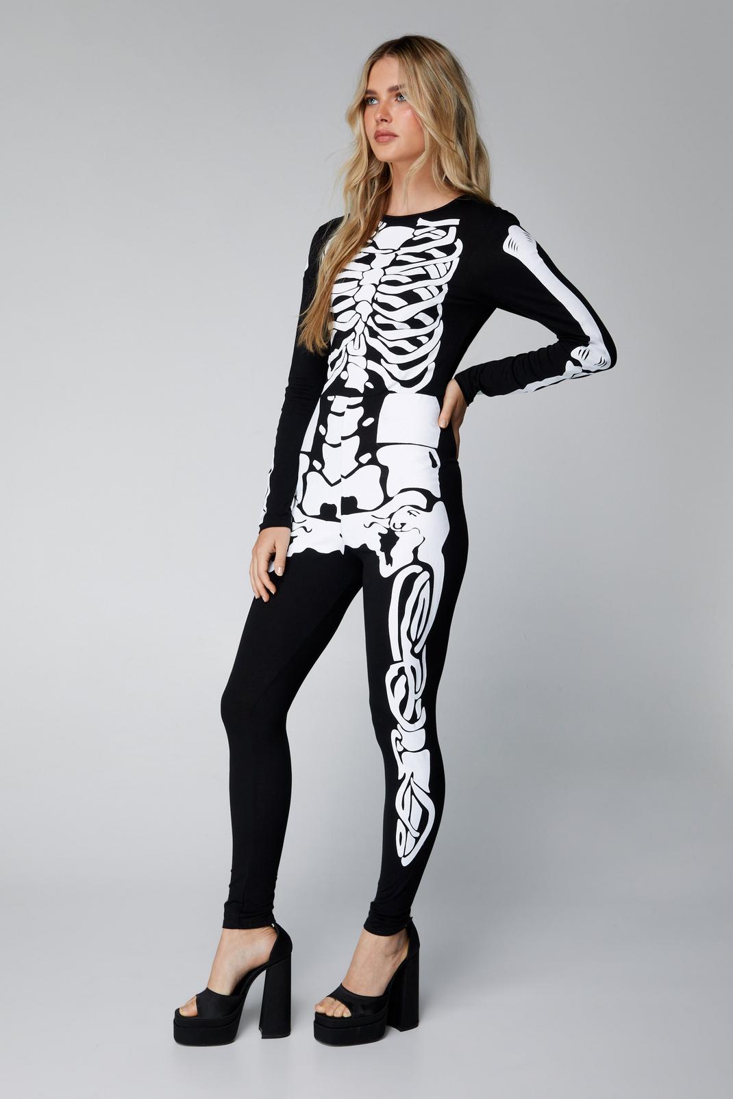 105 Long Sleeve Skeleton Jumpsuit image number 2