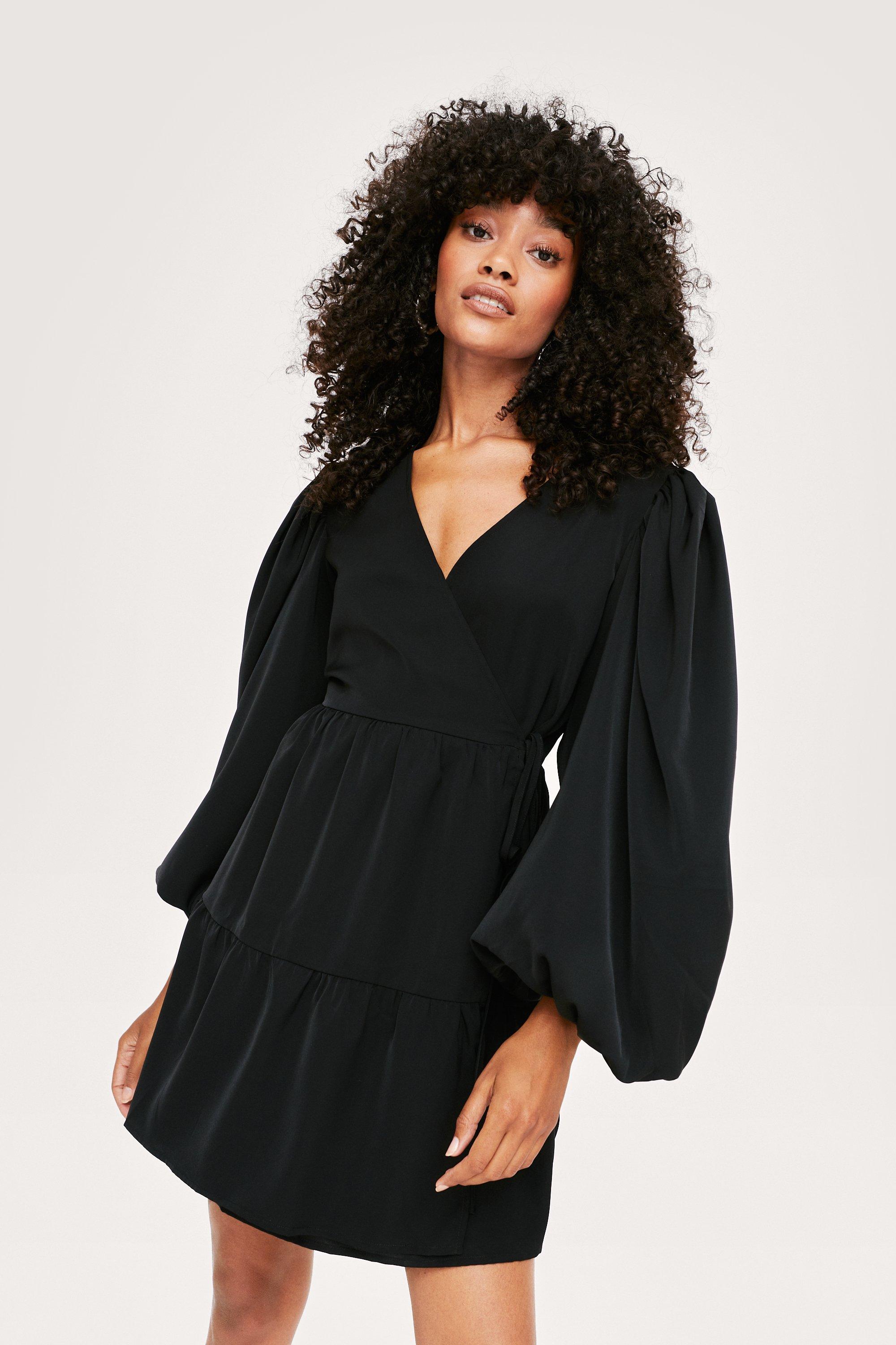 Nasty gal wrap dress sale