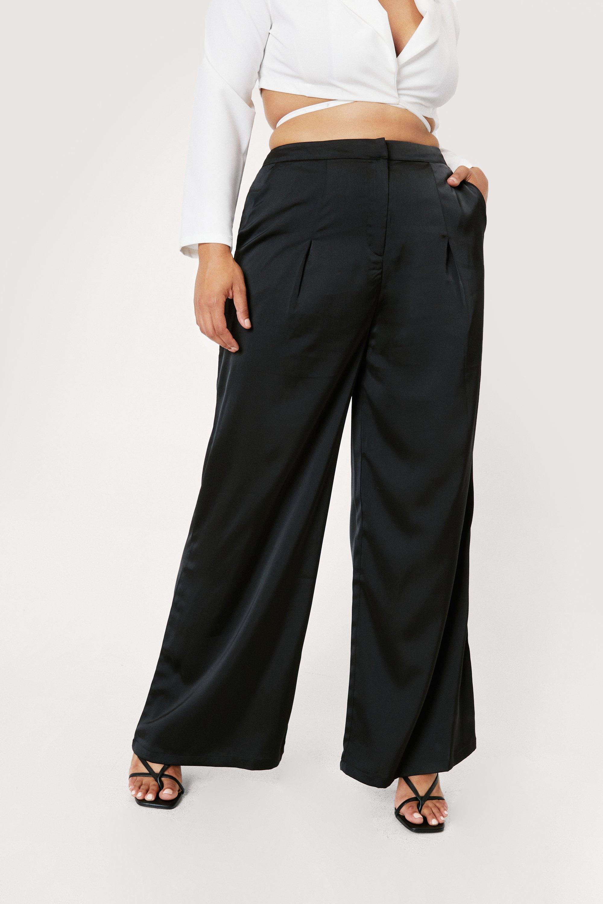 Plus Size Idealist High Rise Wide Leg Dress Pant