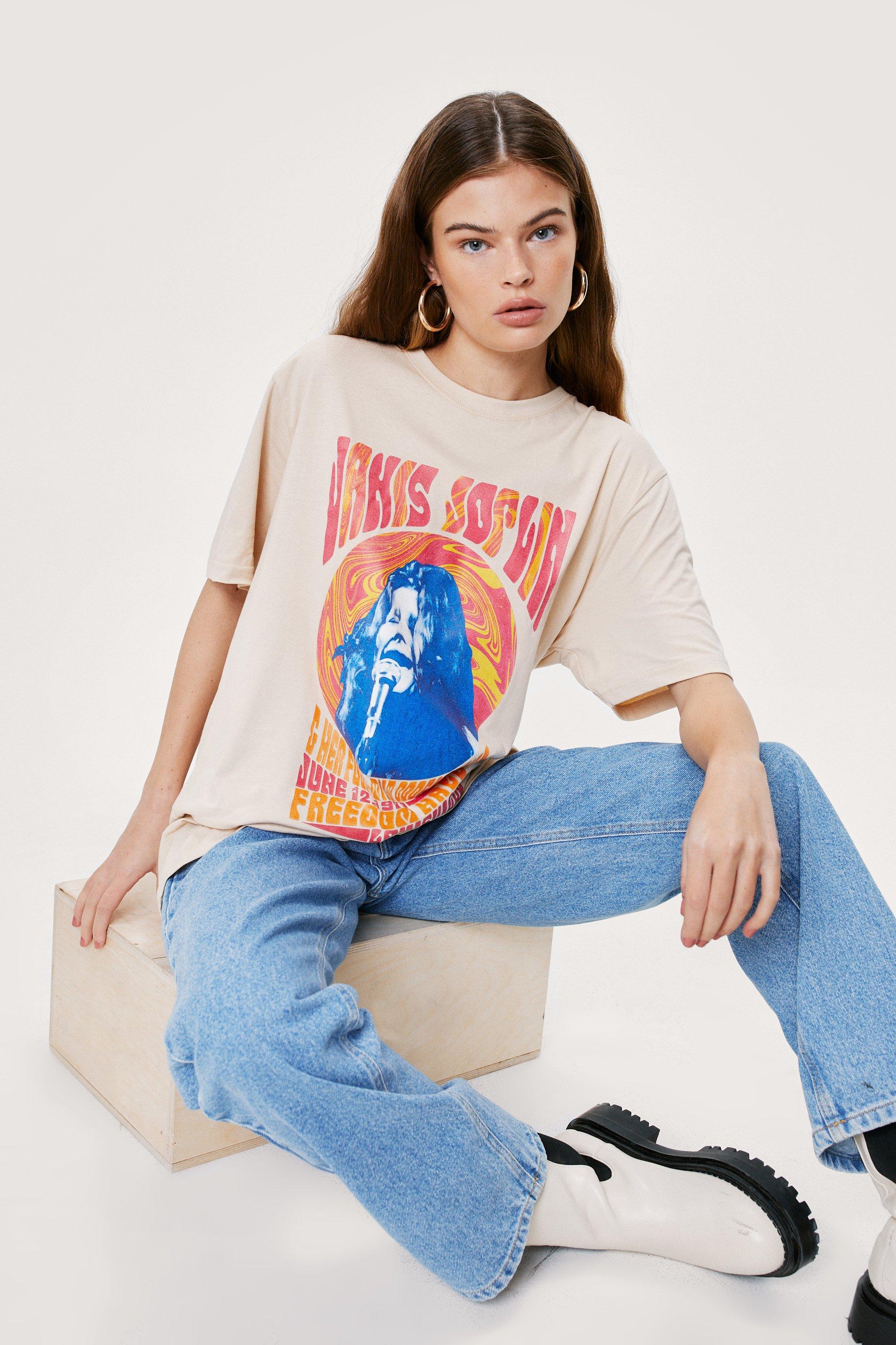 Janis Joplin License T Shirt Nasty Gal