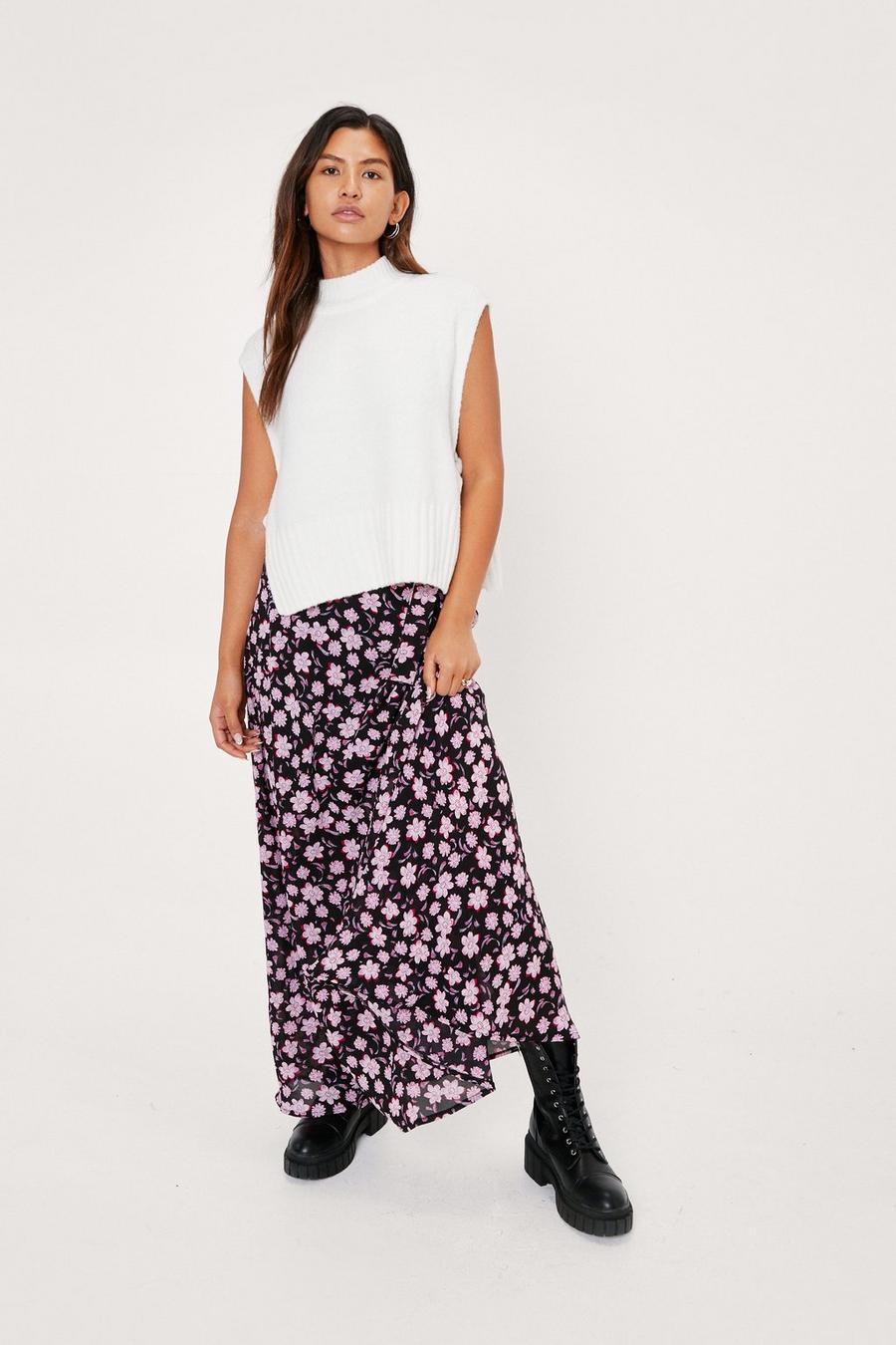 Floral Maxi Circle Skirt