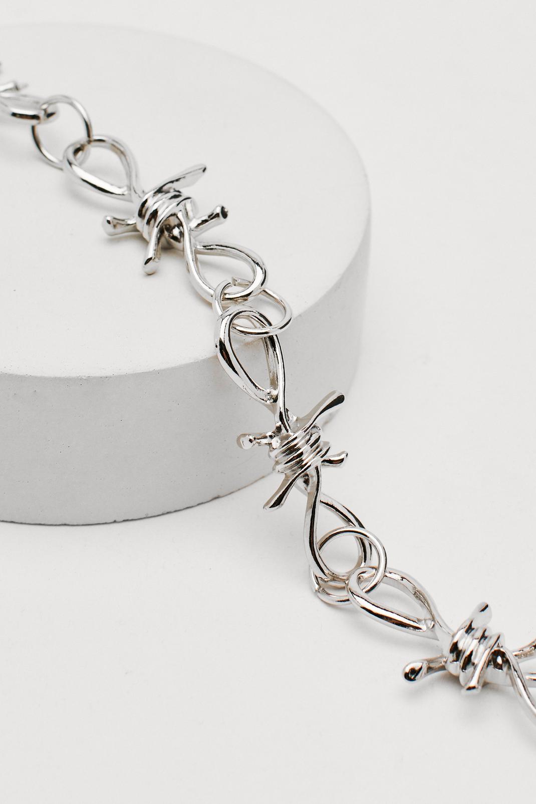 163 Barbed Wire Necklace image number 2