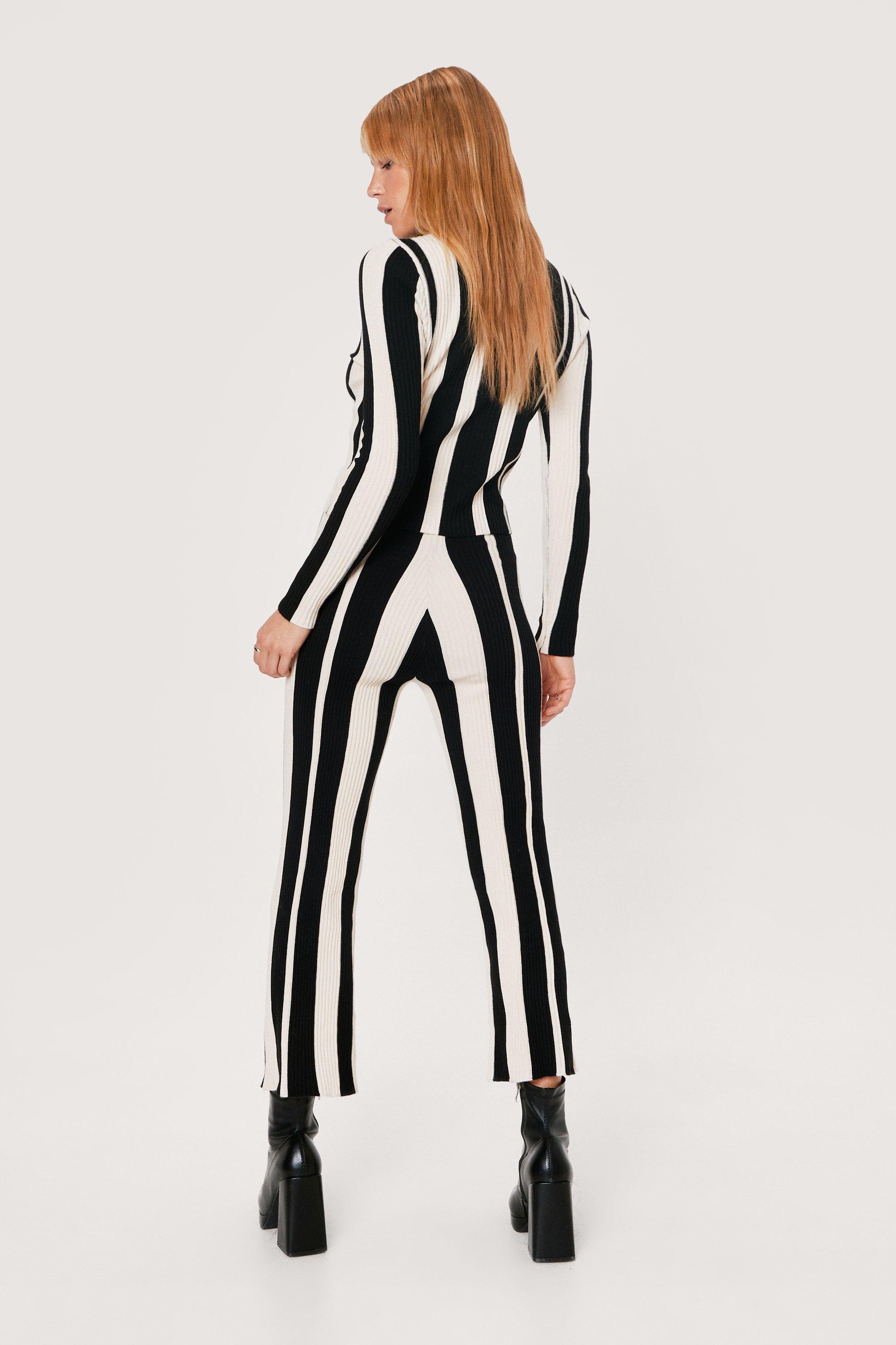 Petite best sale striped pants