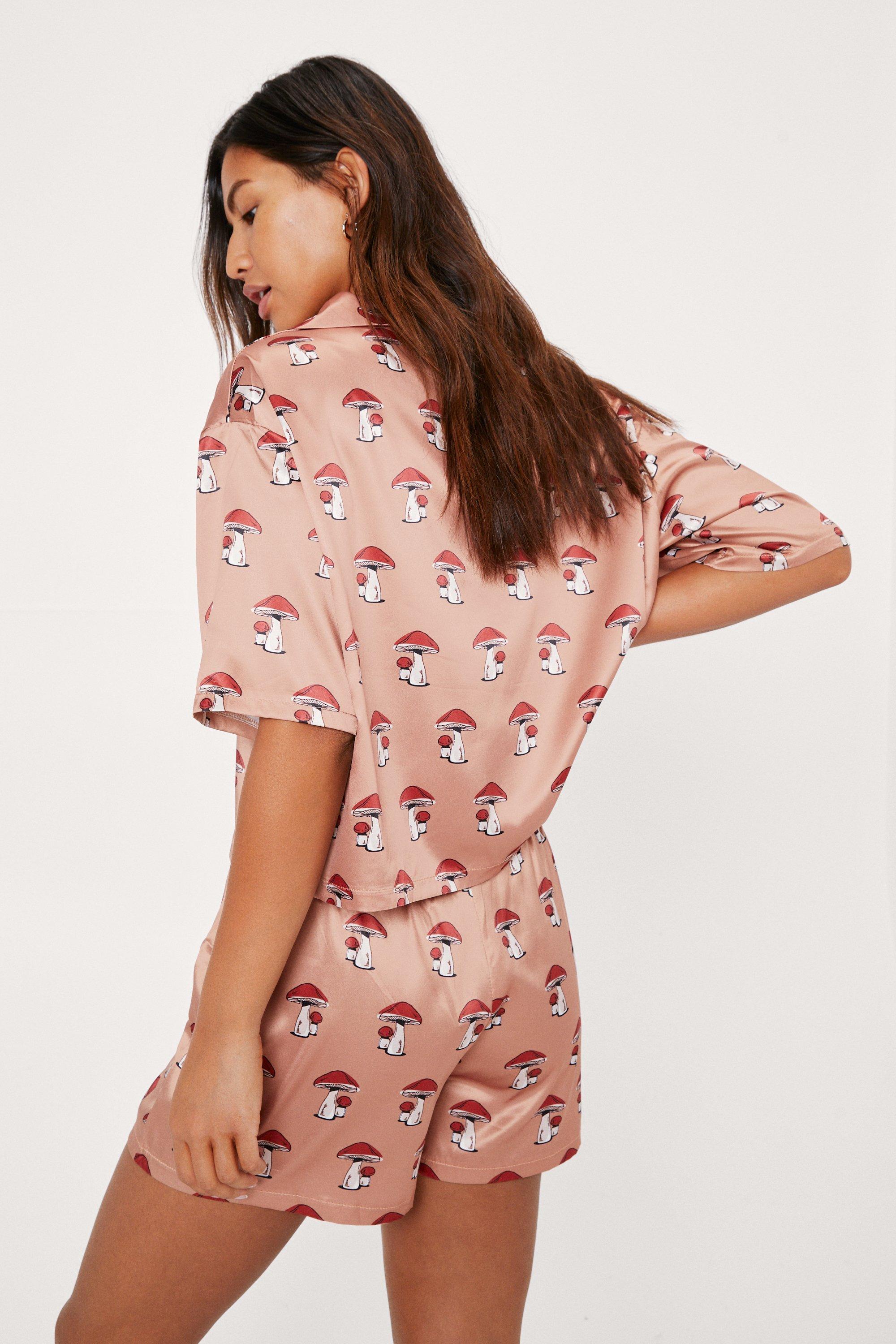 Satin best sale mushroom pajamas