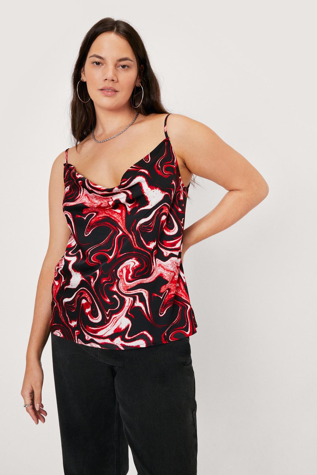 Plus Size Marble Cowl Neck Cami Top | Nasty Gal