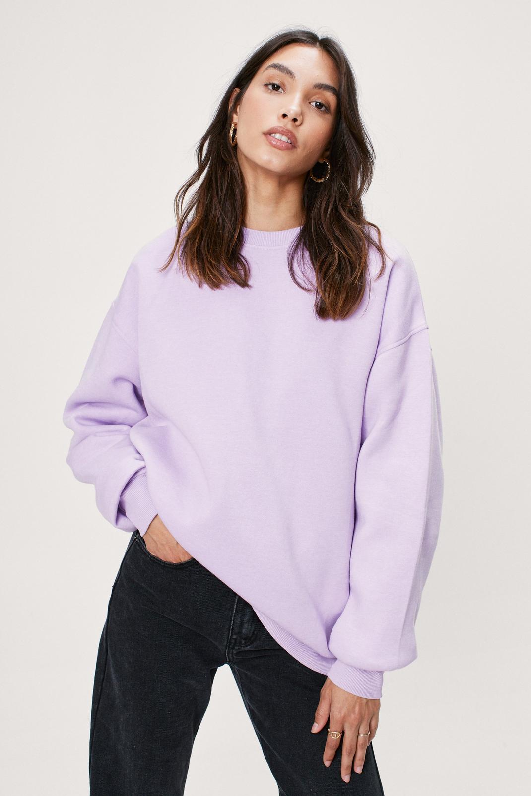 Oversized Sweatshirt, Lilac image number 1