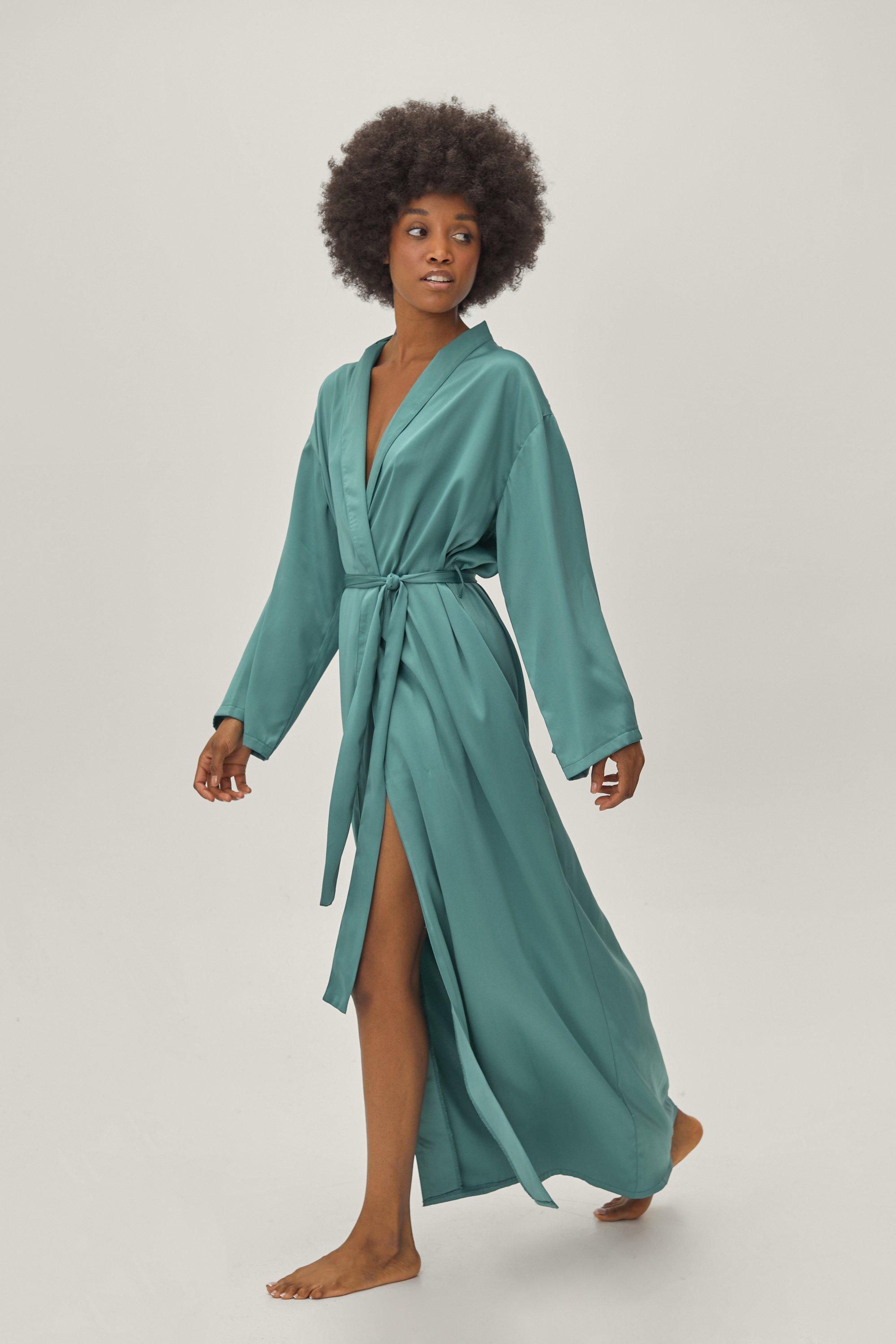 Petite Satin Maxi Night Robe