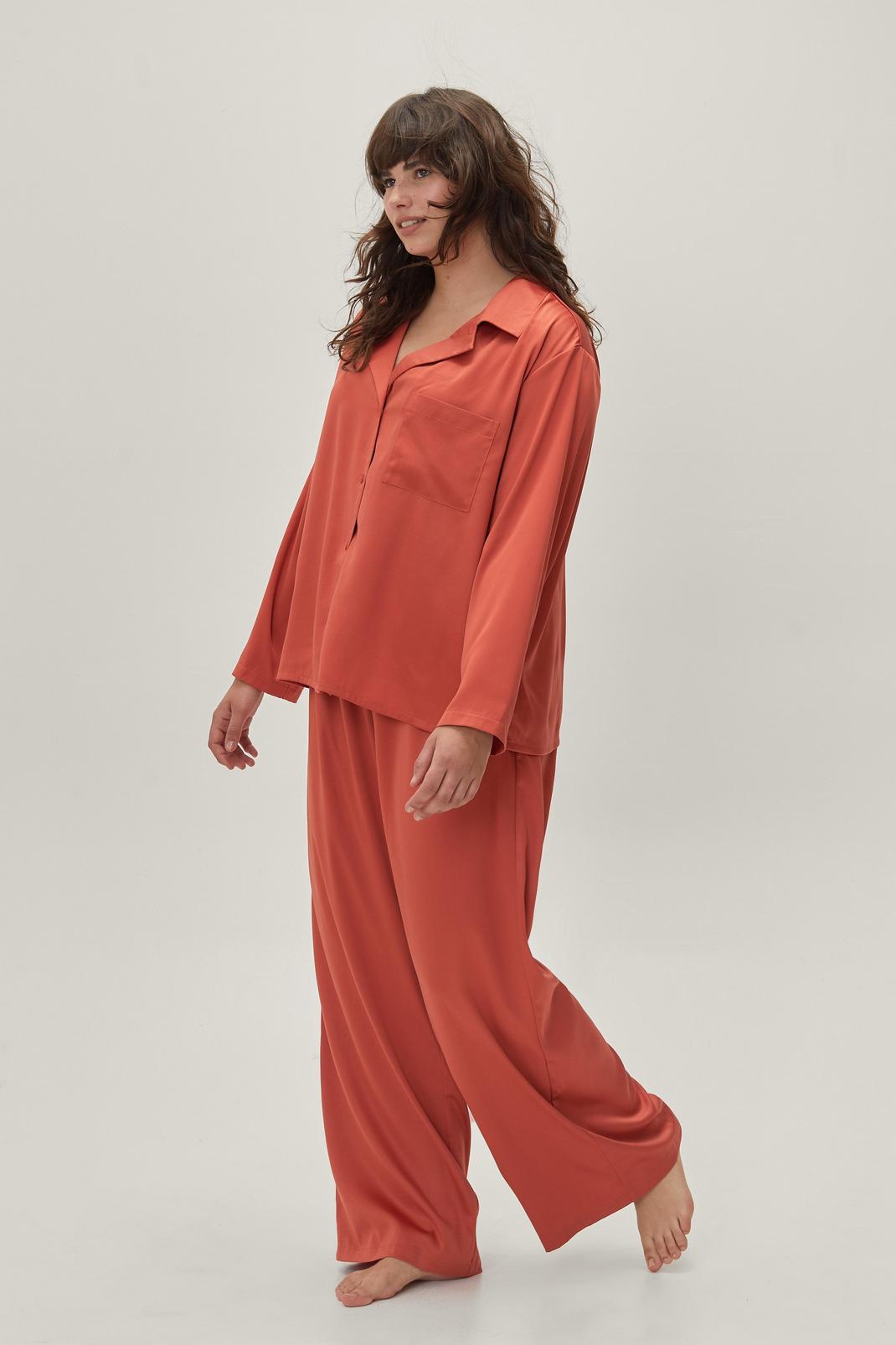 208 Plus Size Recycled Slouchy Pajama Set image number 2