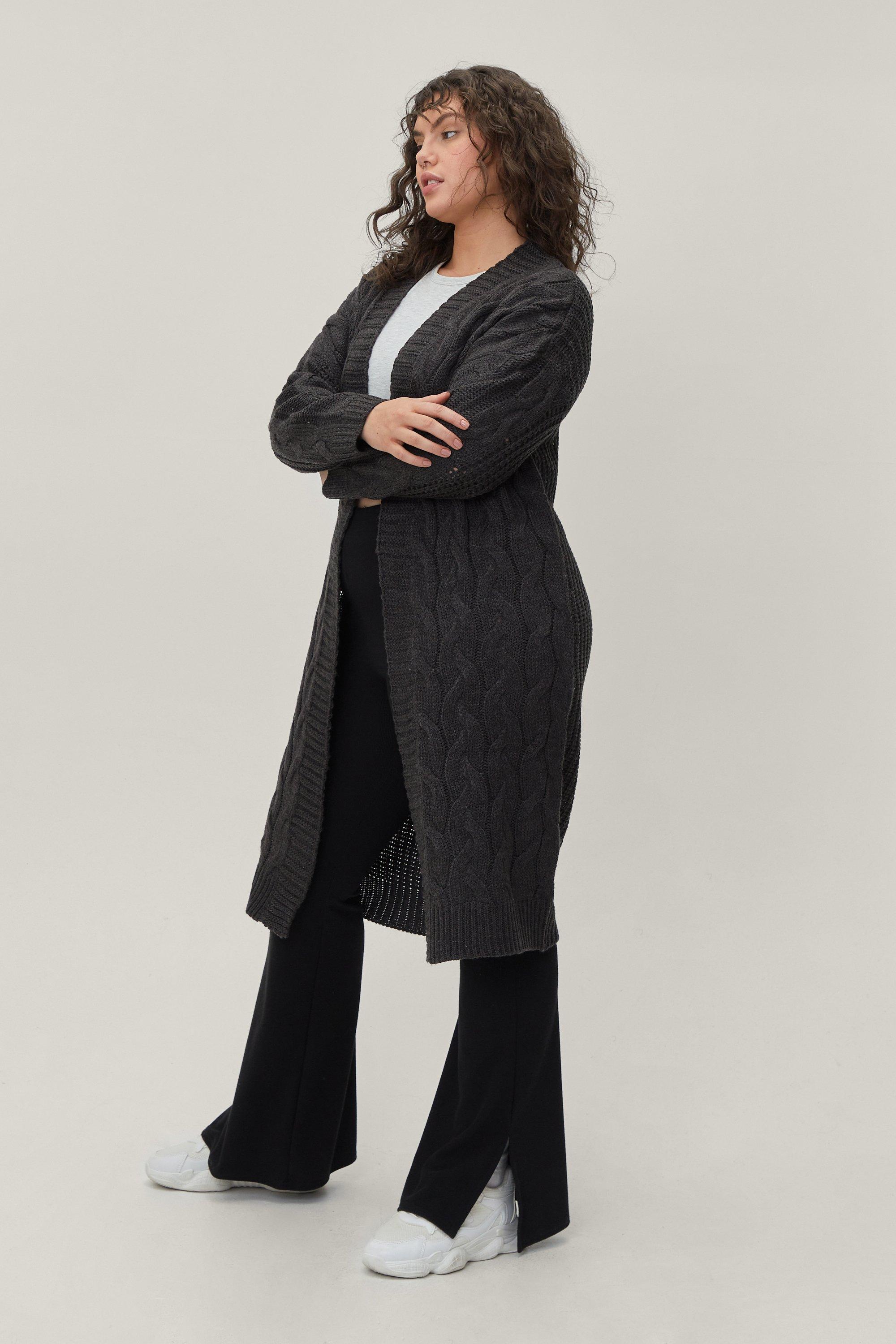 Plus size hotsell chunky knit cardigan