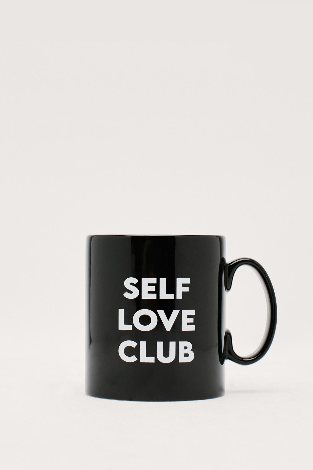 Black Self Love Club Mug image number 1