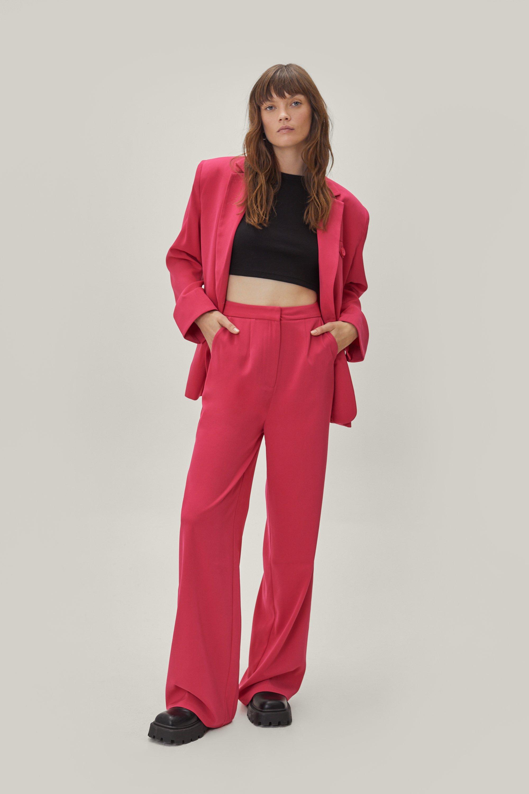 nasty gal pink suit