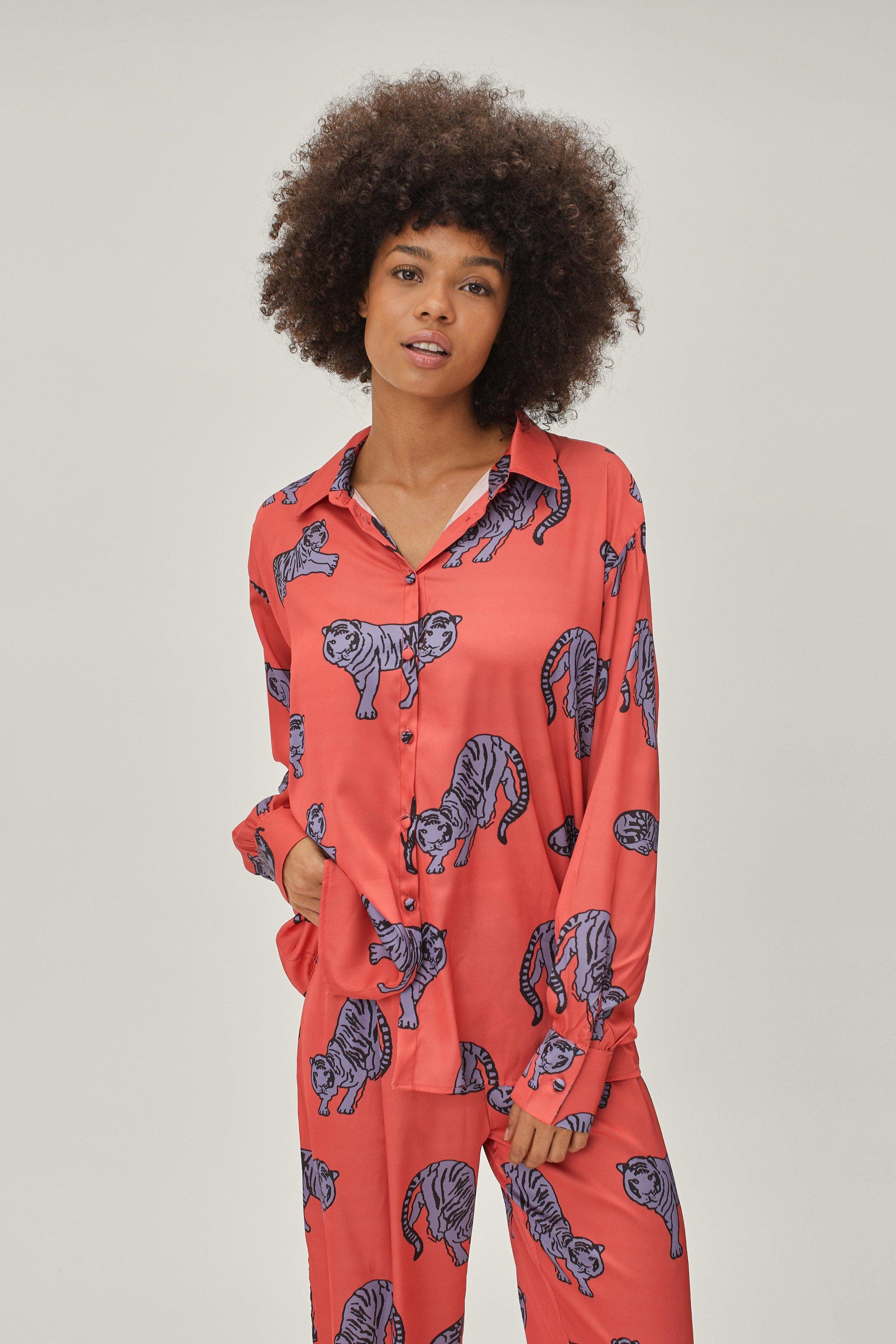 Nasty gal tiger discount pajamas