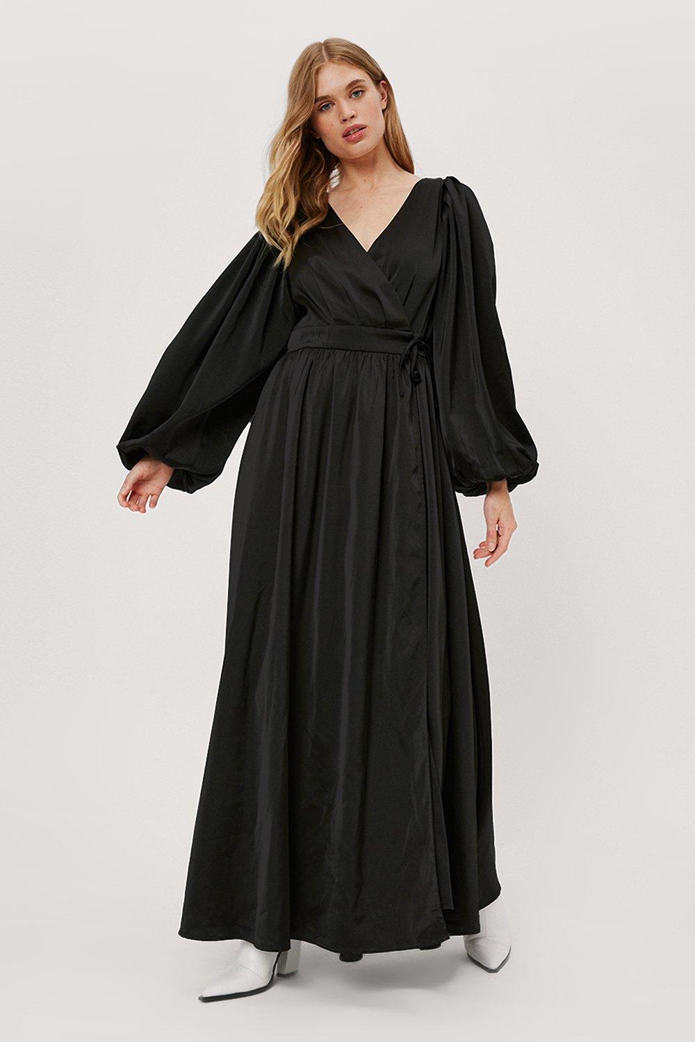 Balloon long sleeve dress hotsell