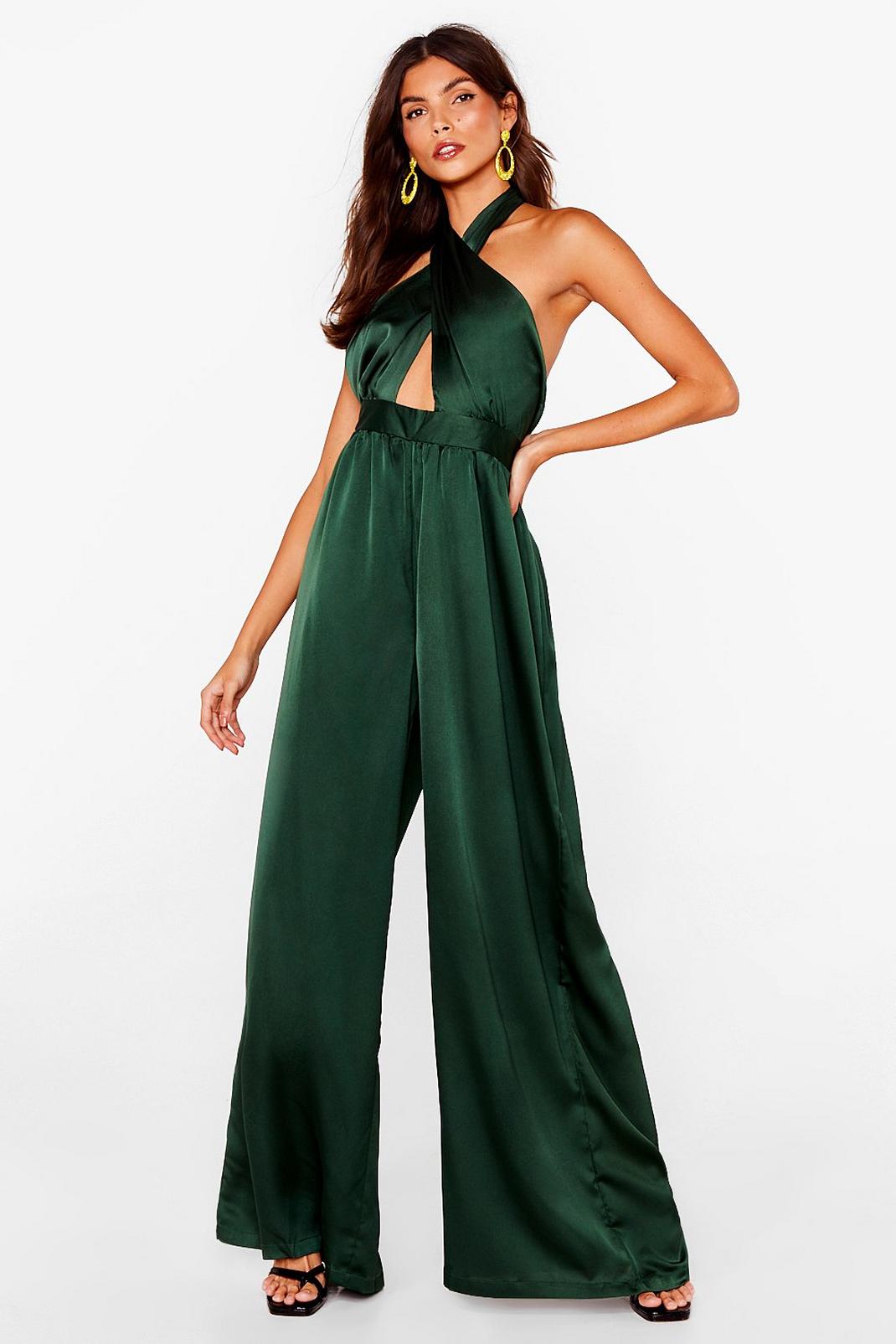511 Recycled Satin Halter Jumpsuit image number 1