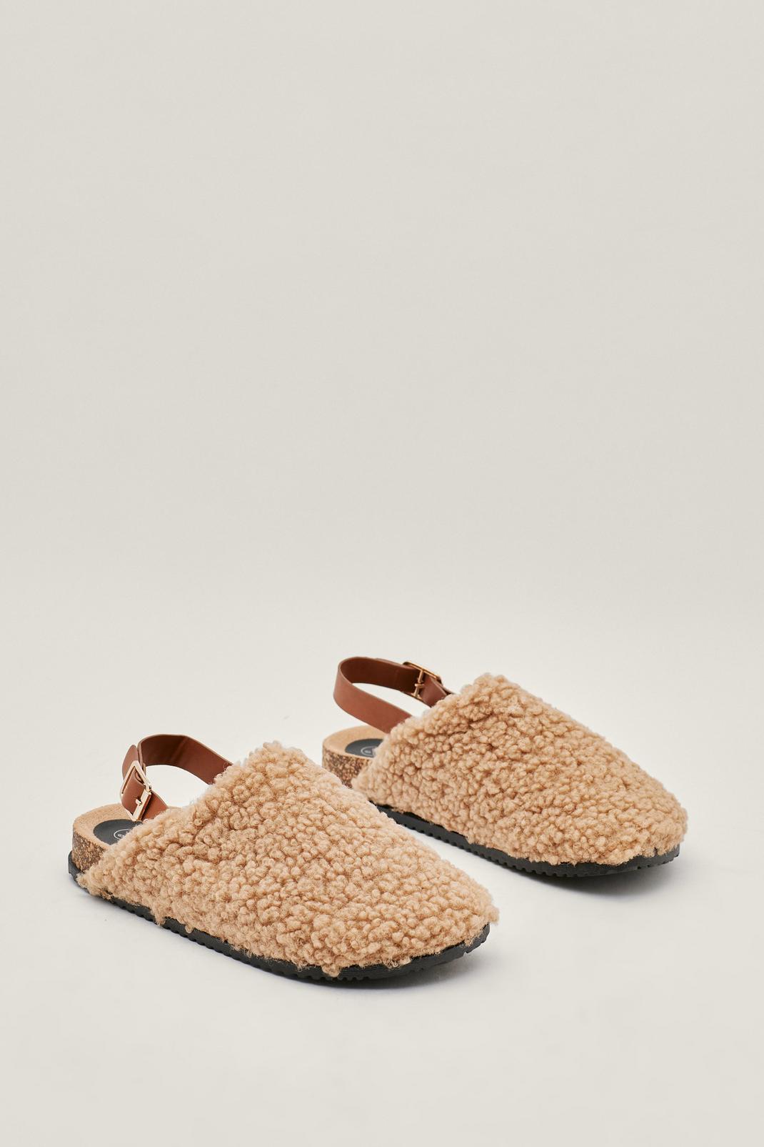 103 Faux Shearling Footbed Slip On Shoes image number 2