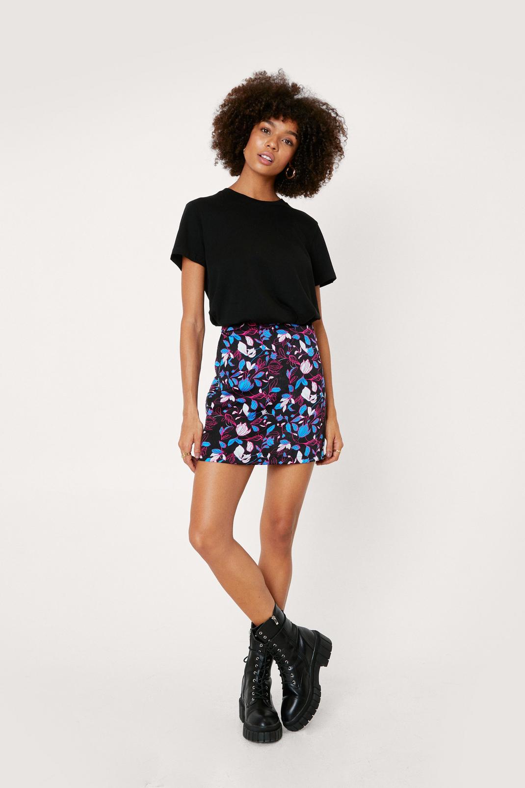 144 Printed Co Ord Mini Skirt image number 2